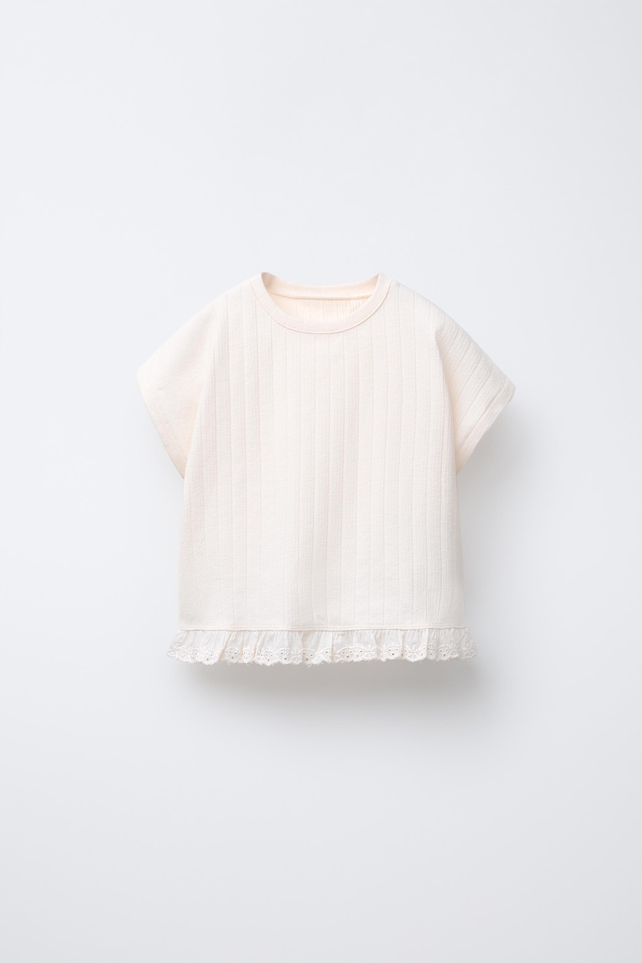 SWISS EMBROIDERY JACQUARD T-SHIRT