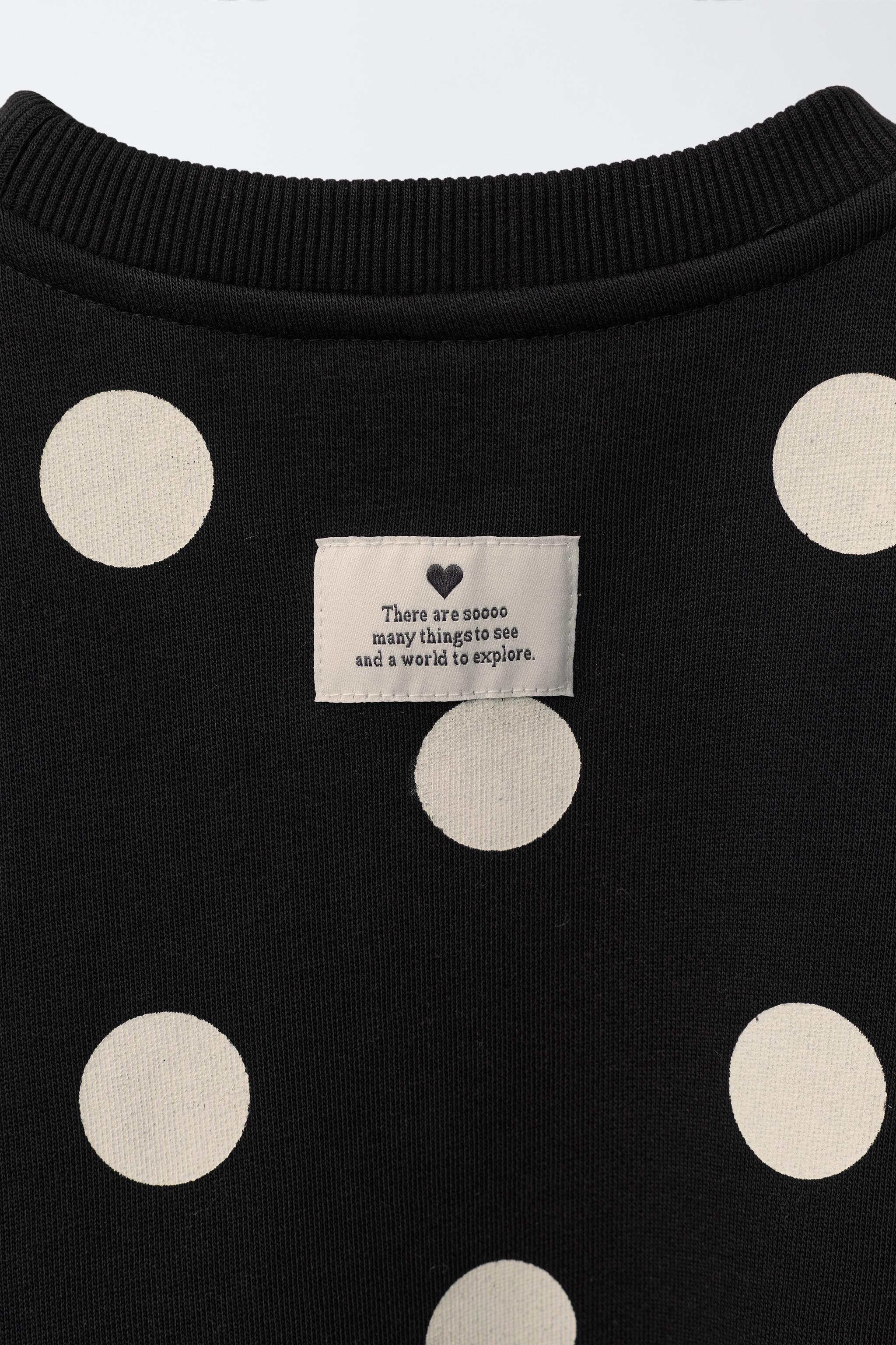 POLKA DOT SWEATSHIRT