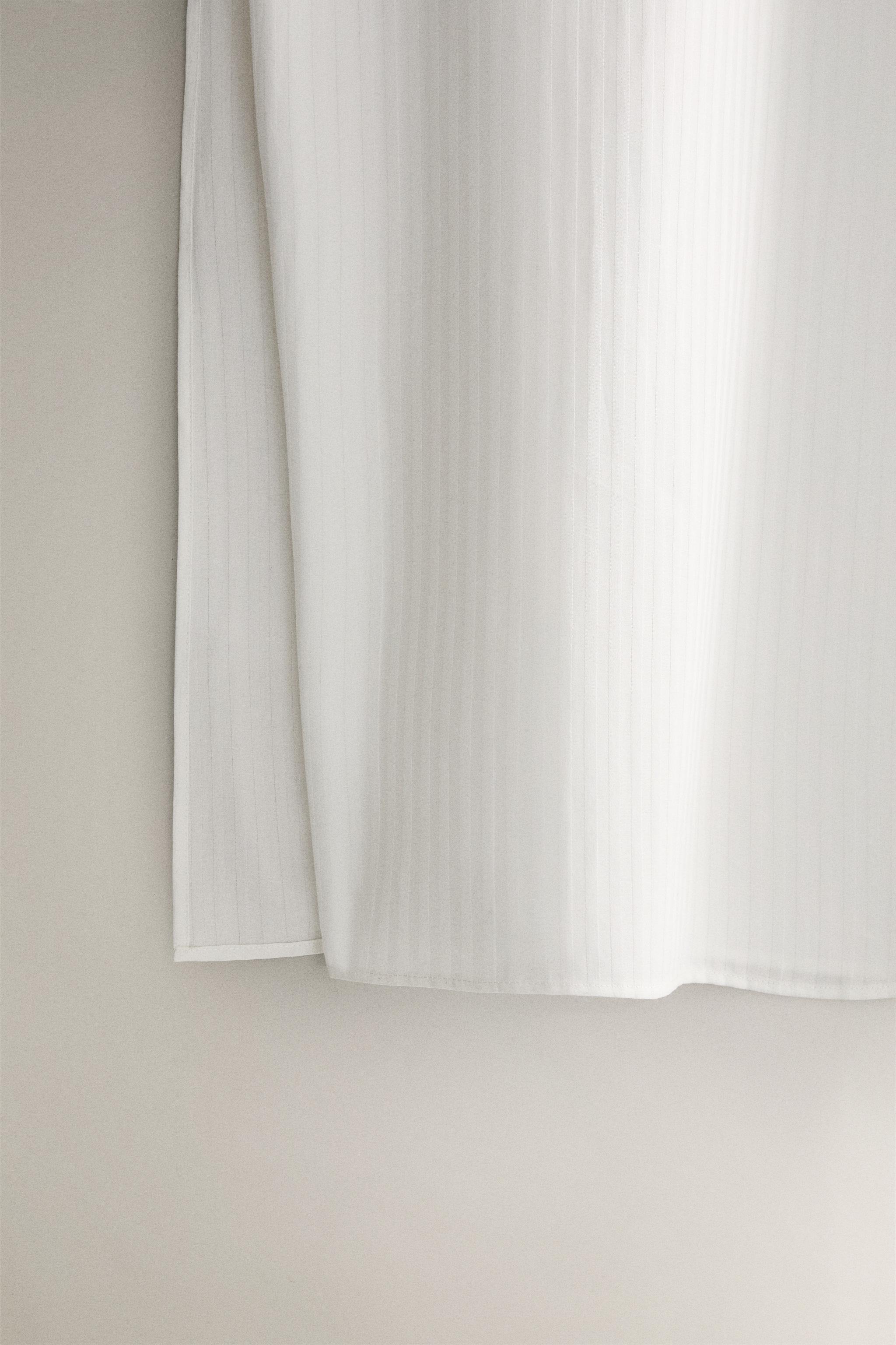 STRIPED JACQUARD NIGHTGOWN