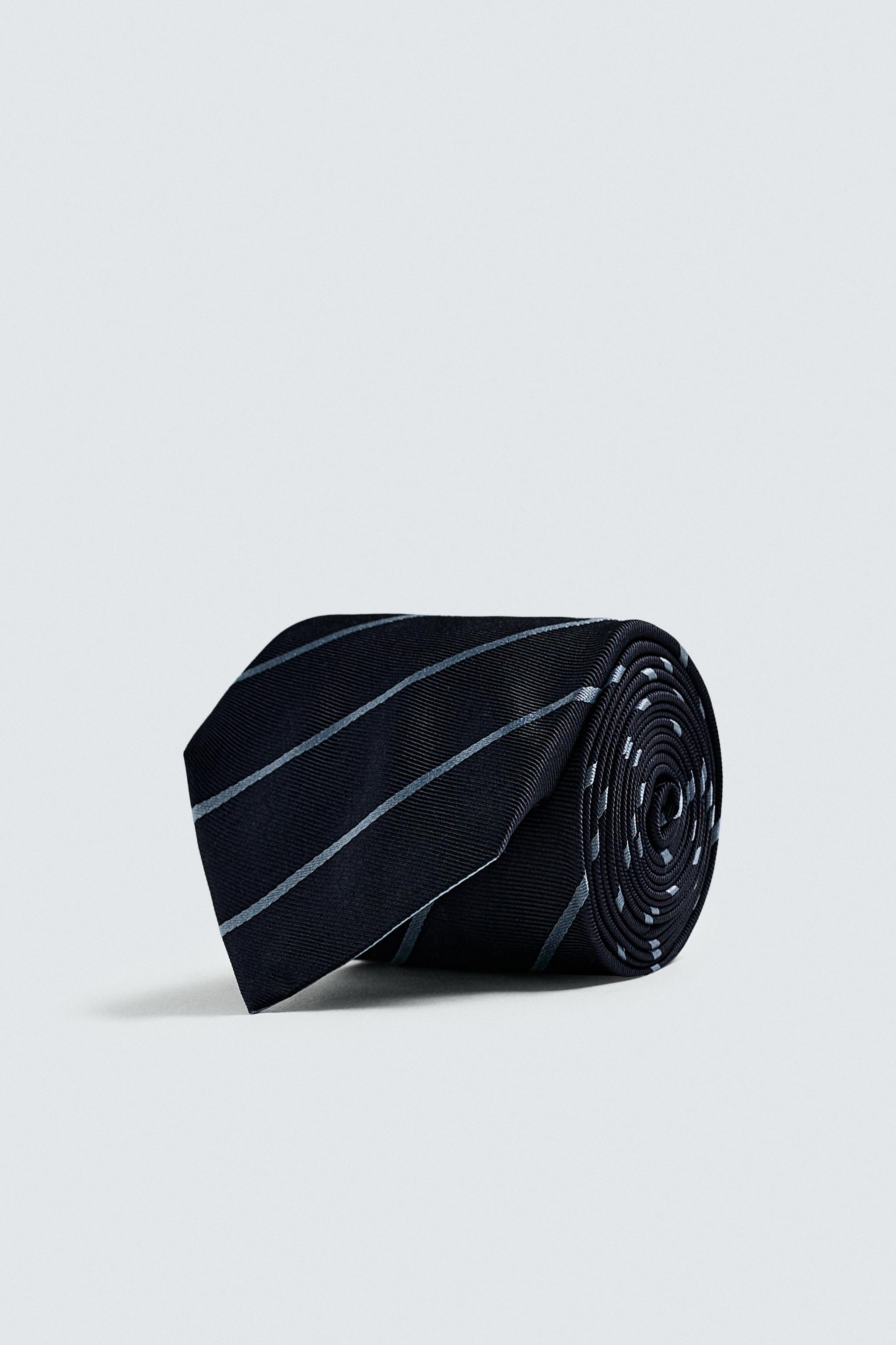 100% SILK STRIPED TIE