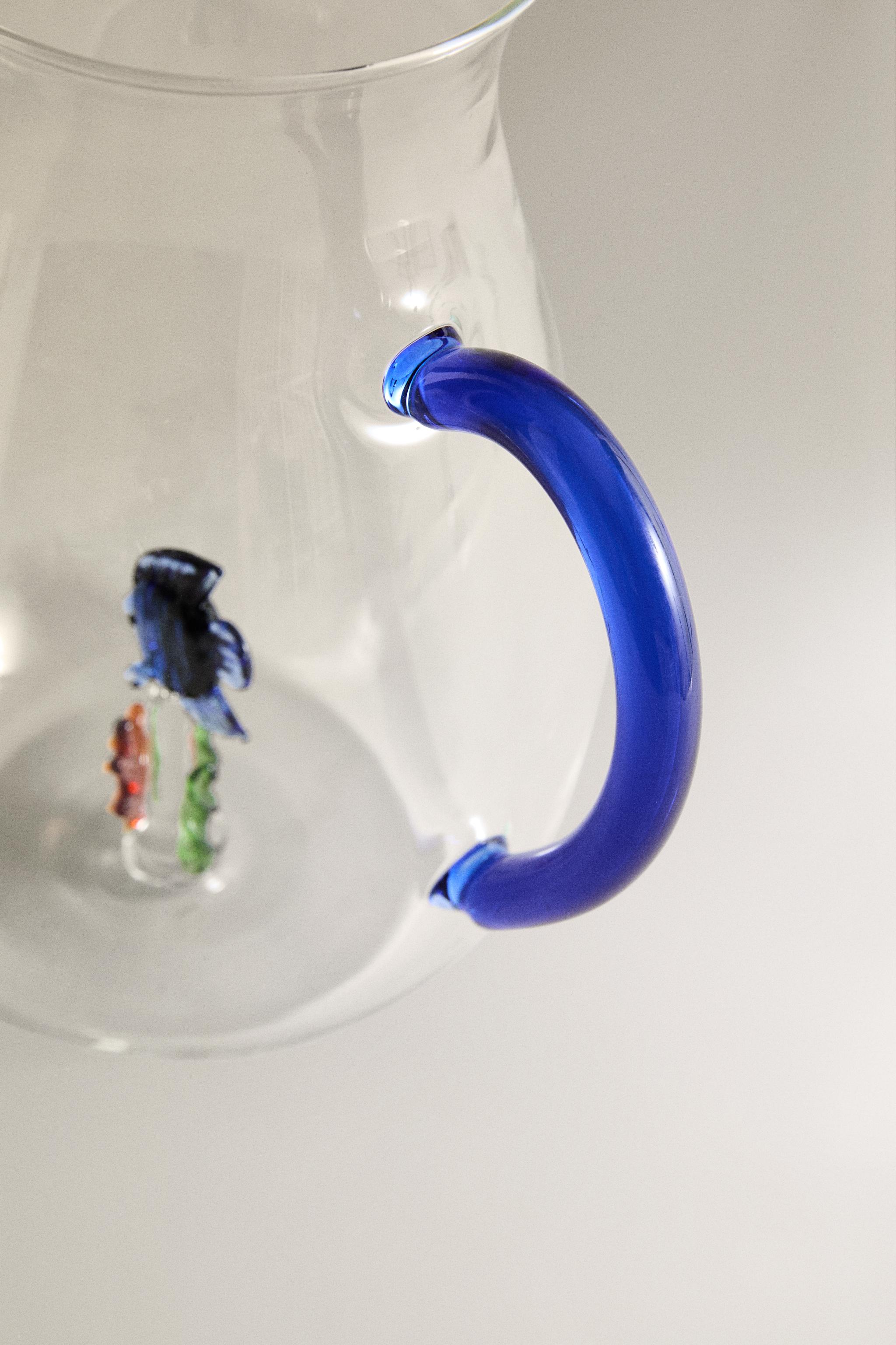 BOROSILICATE GLASS FISH PITCHER