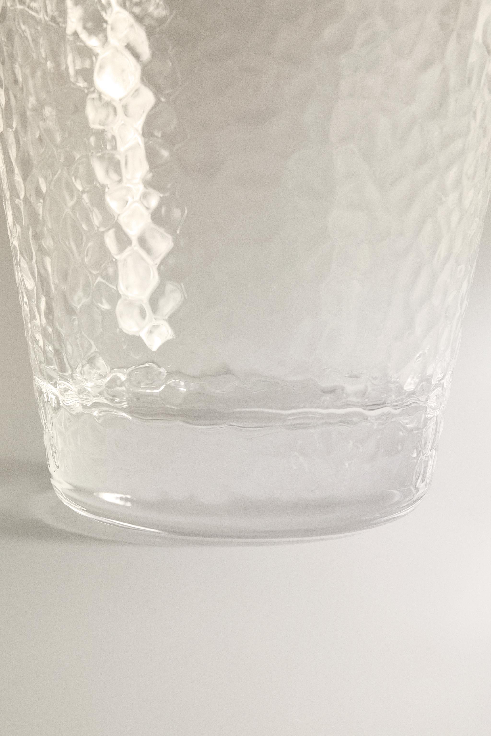 HAMMERED GLASS TUMBLER