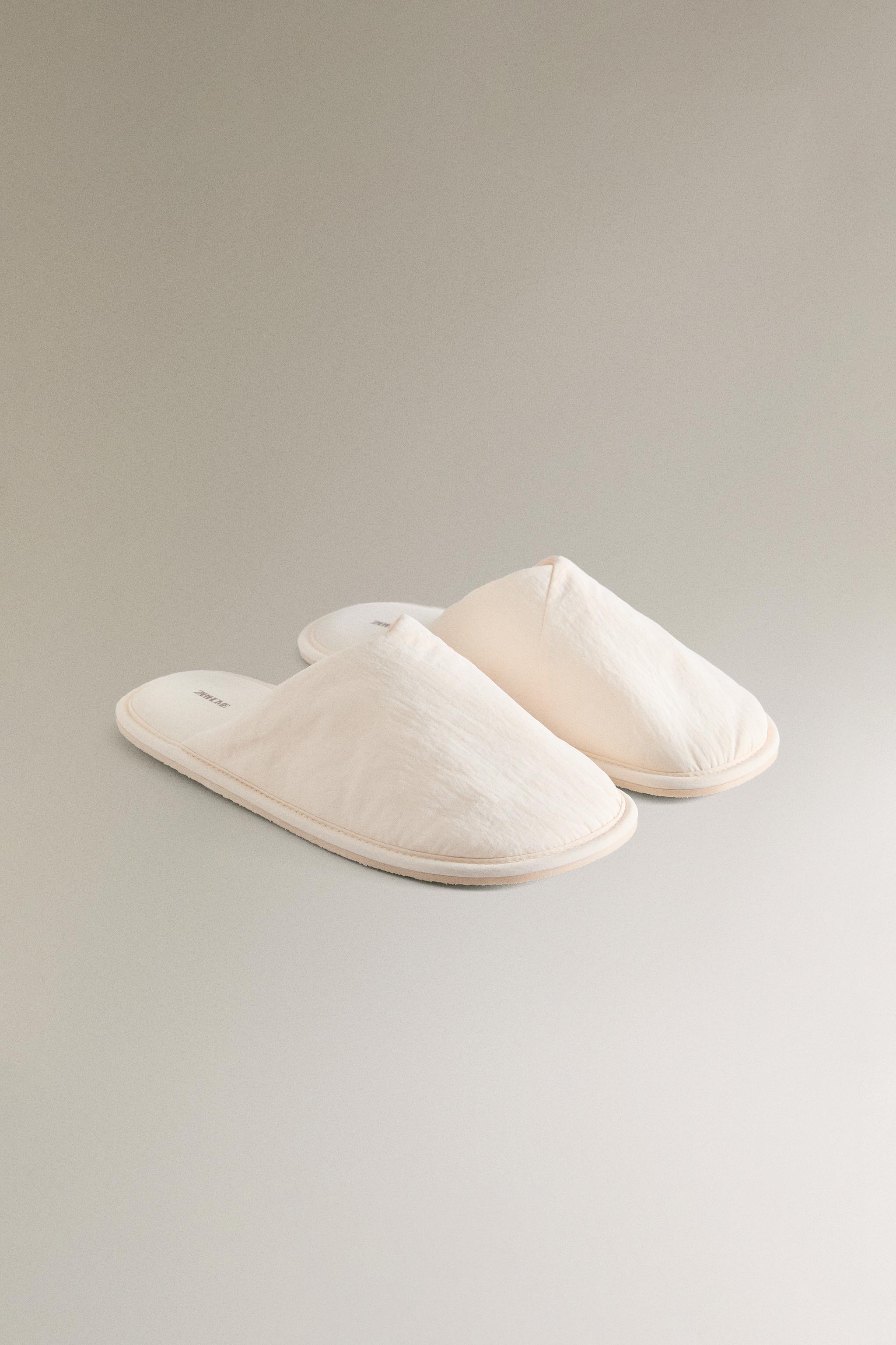 ASYMMETRIC TECHNICAL FABRIC SLIPPERS