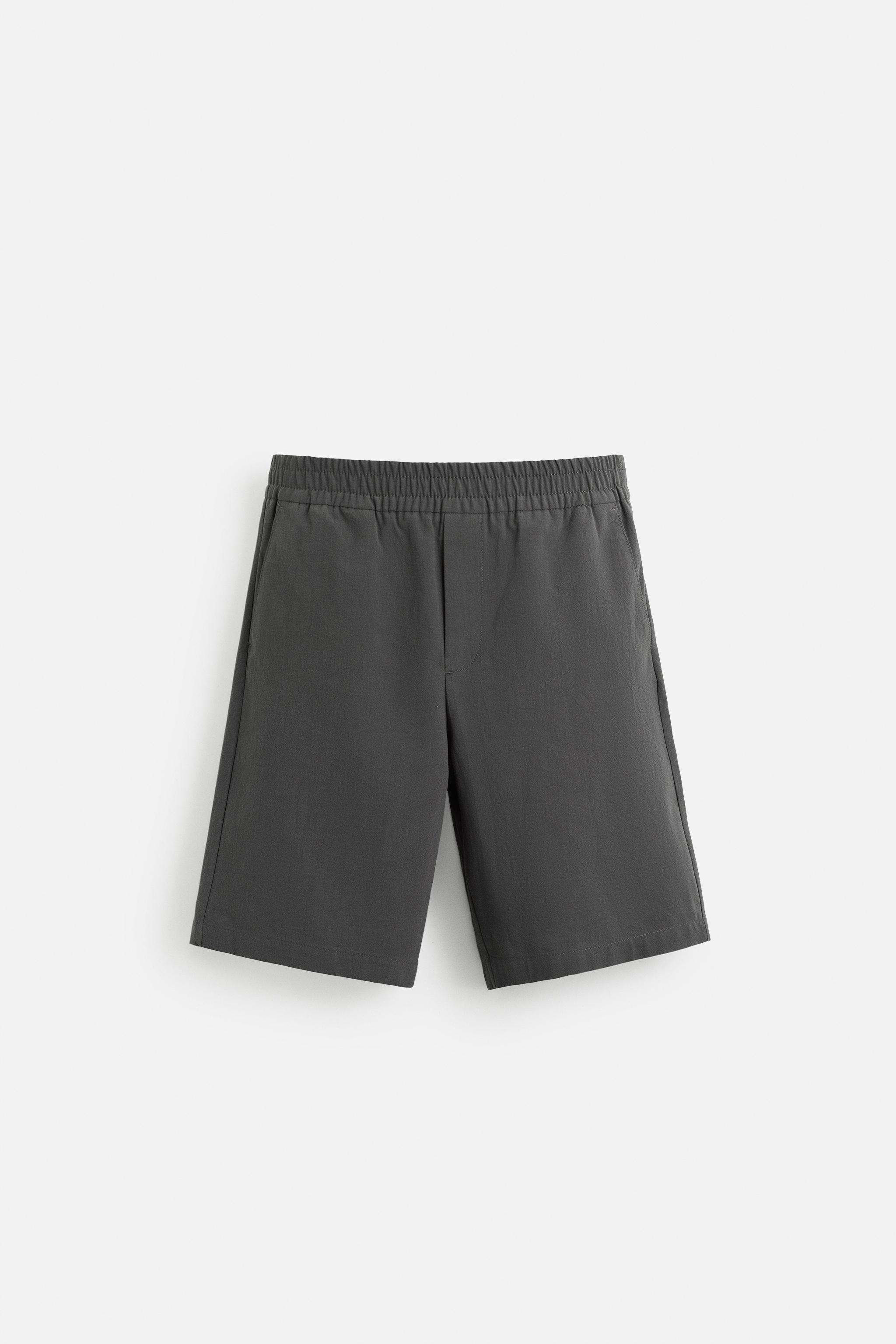RELAXED FIT COTTON BERMUDA SHORTS