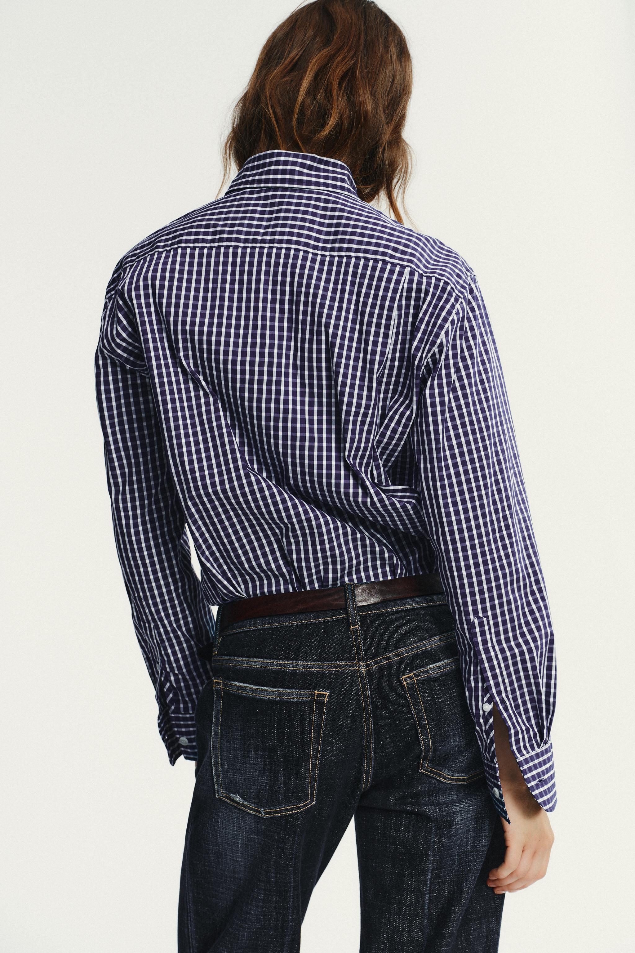 PLAID POPLIN SHIRT