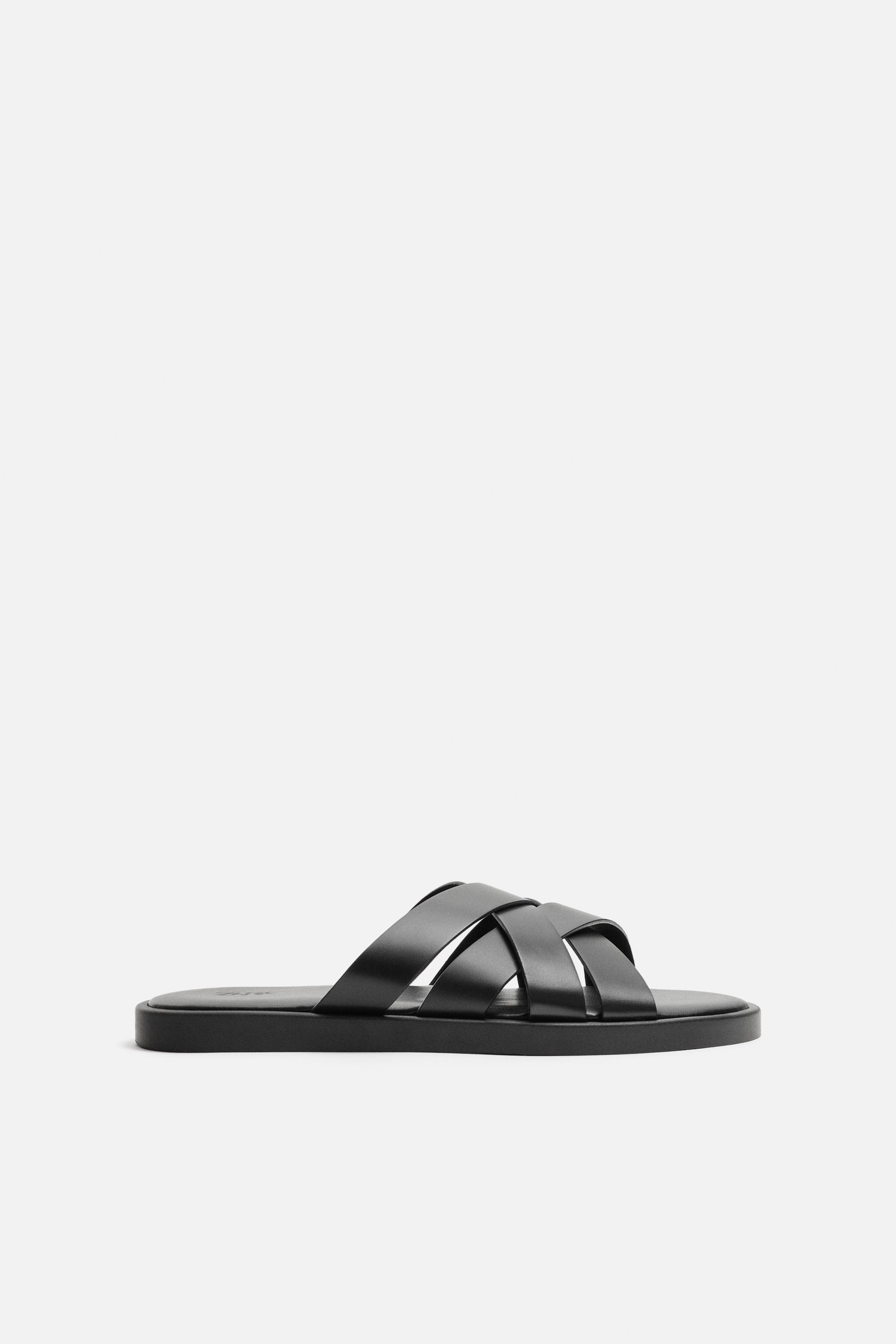 LEATHER STRAP SANDALS