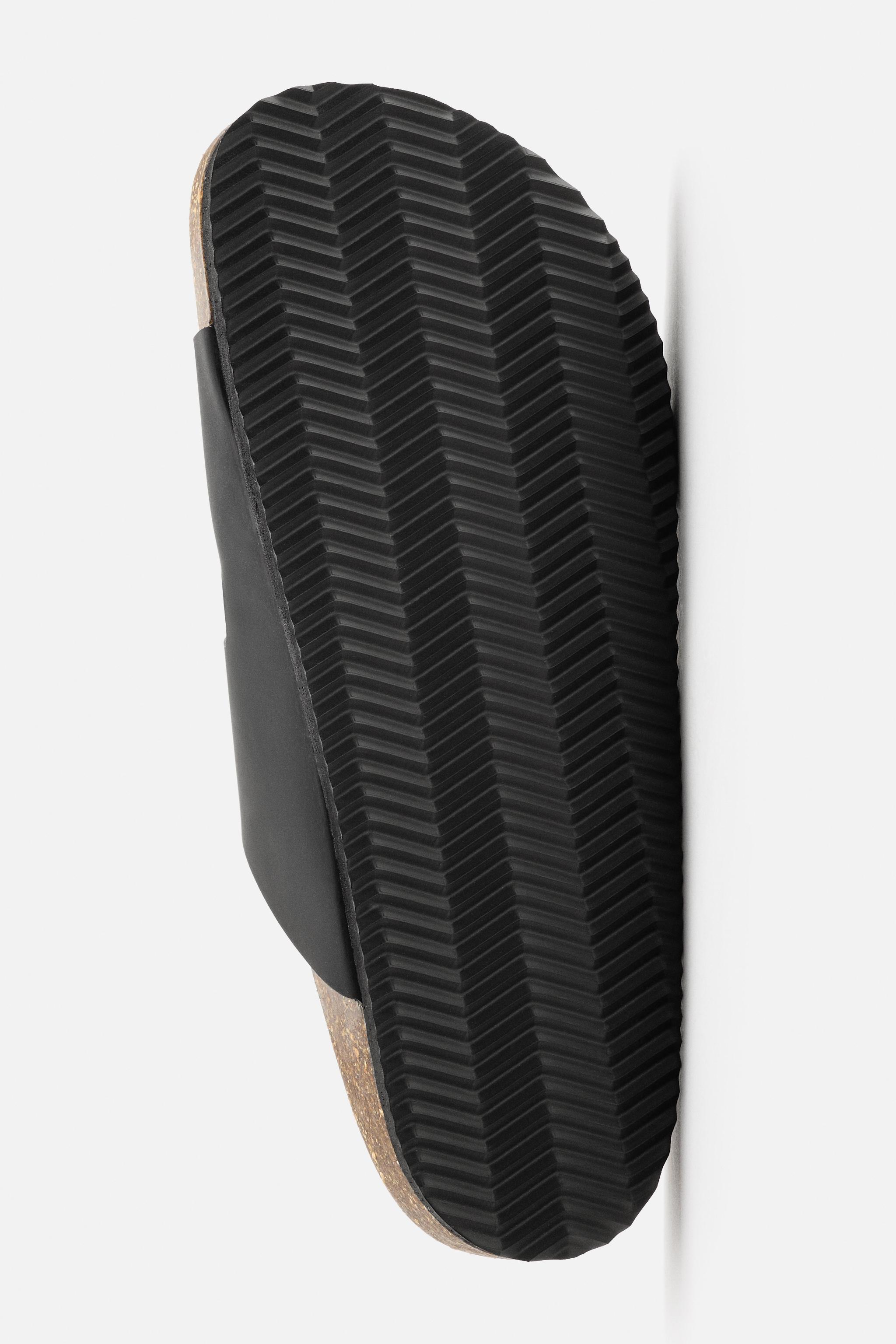 RUBBERIZED DOUBLE STRAP SANDALS