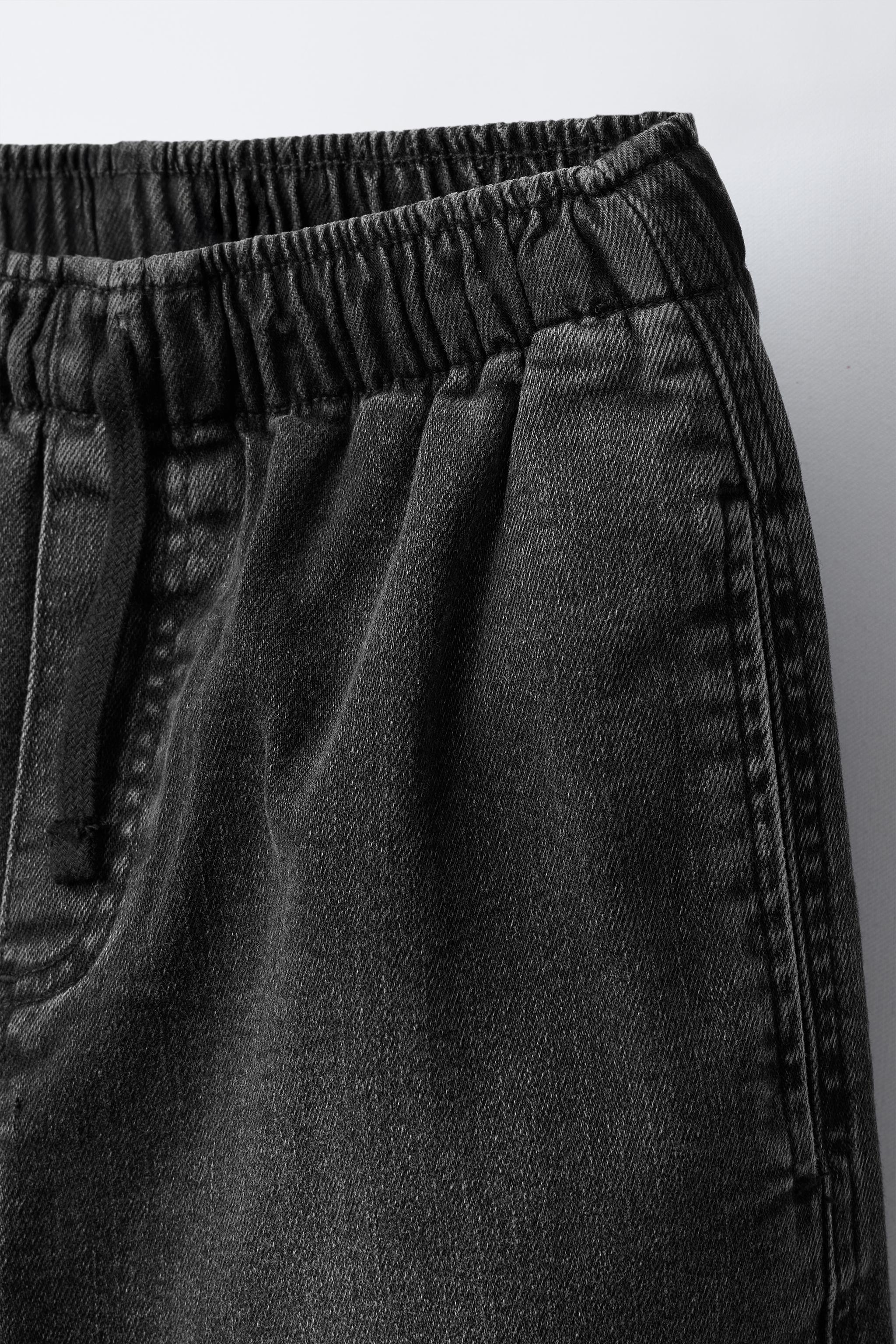 DENIM CARGO JOGGER PANTS