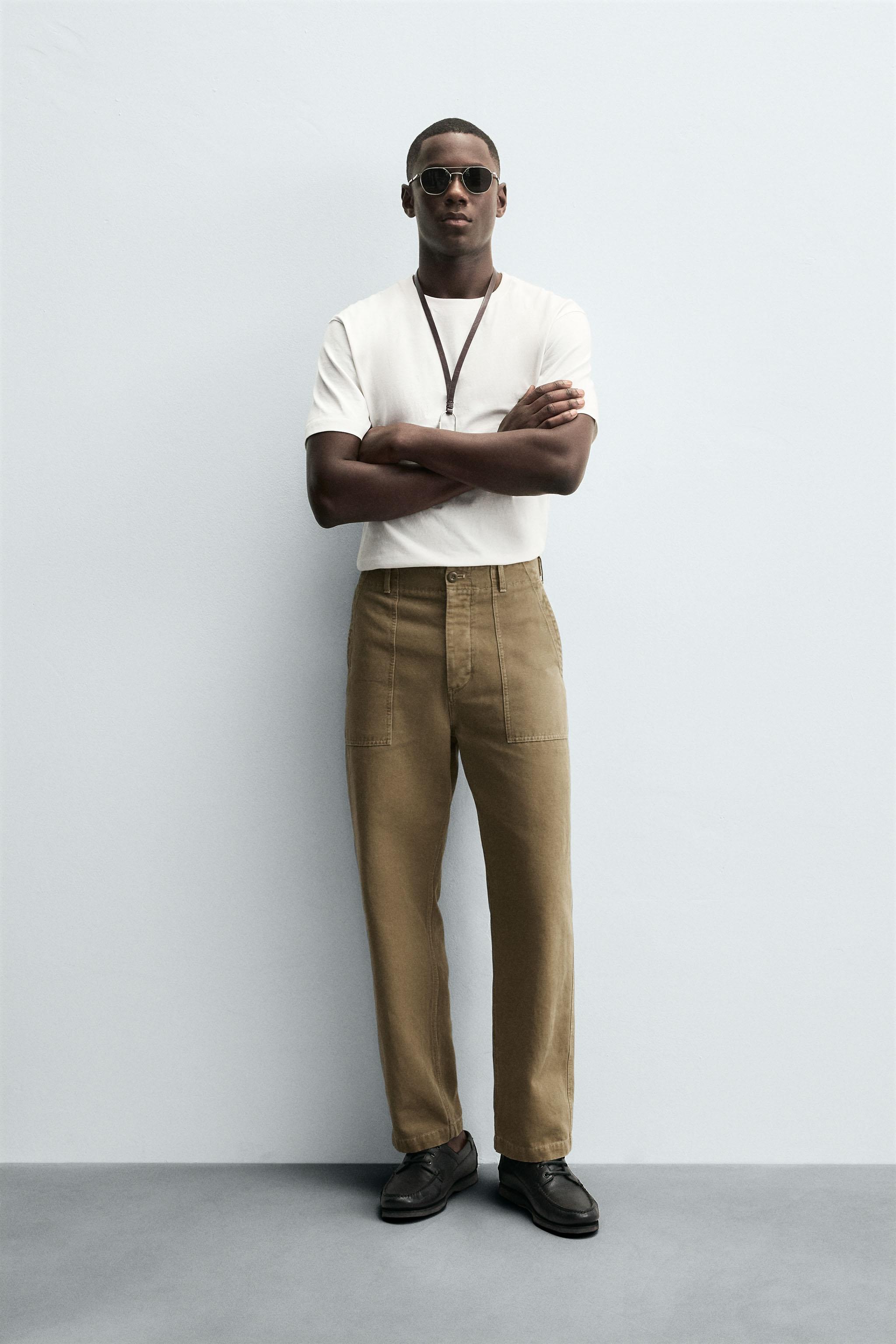 REGULAR FIT PANTS WITH POCKETS