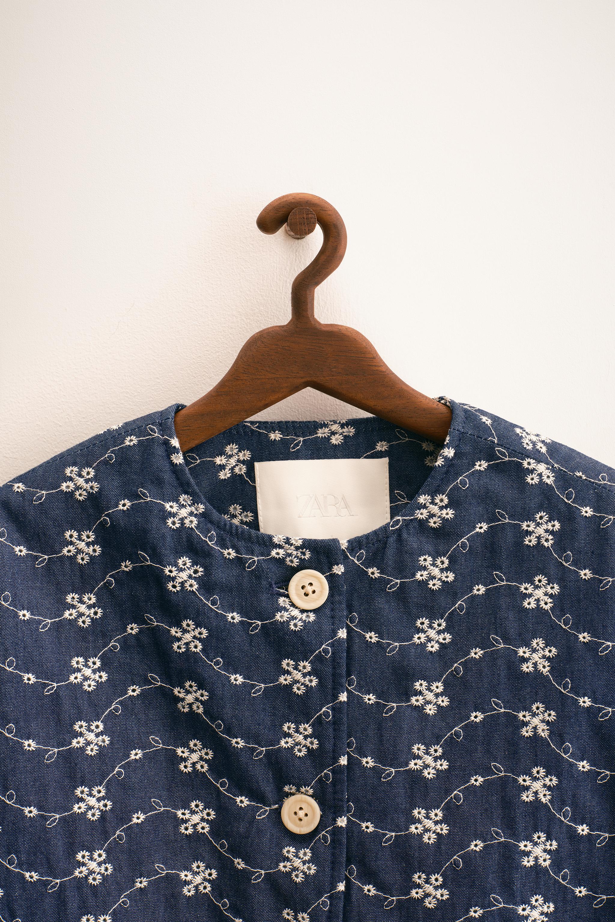 ZARA TIMELESS - EMBROIDERED FLORAL JACKET