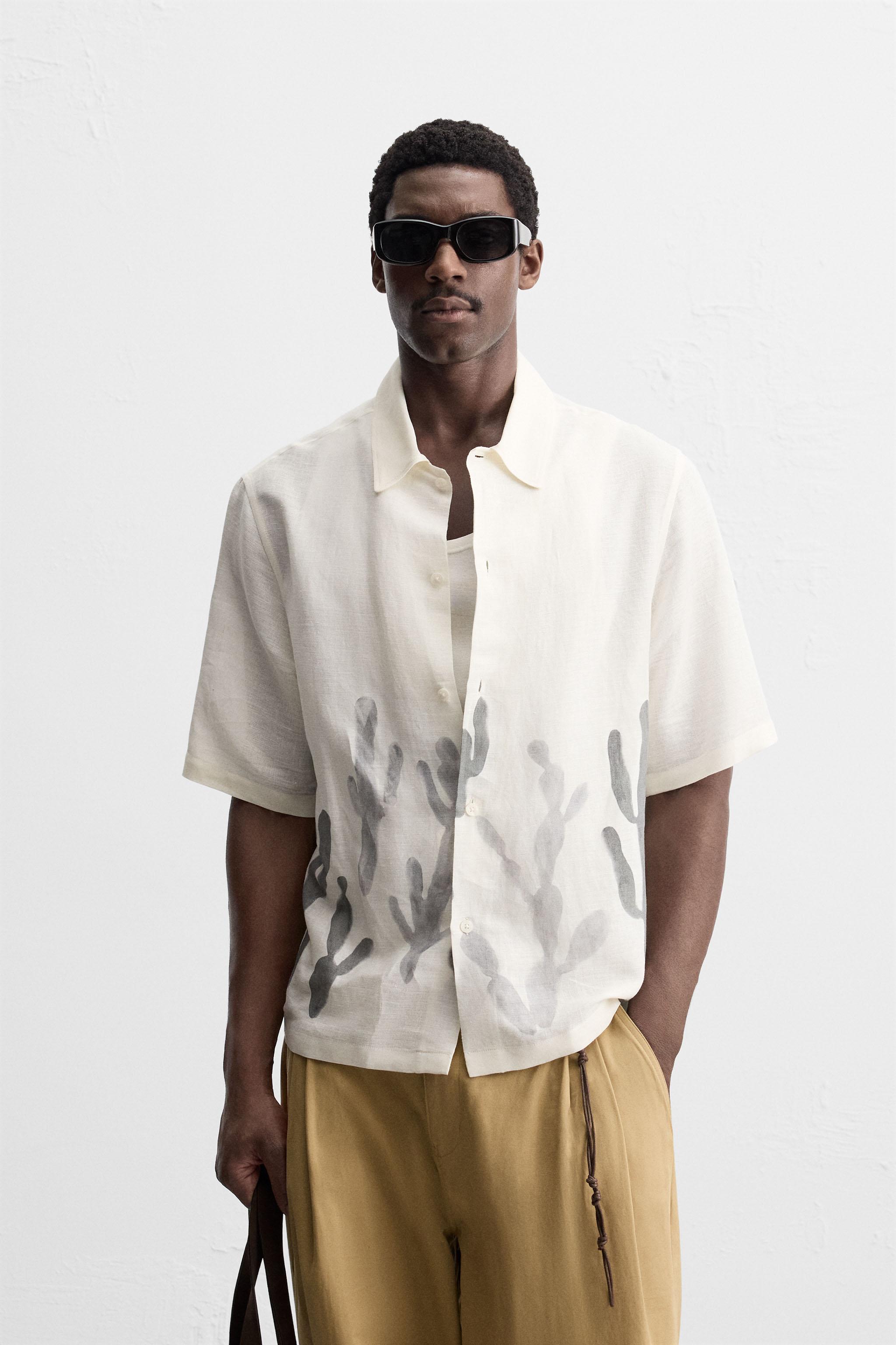 LINEN - VISCOSE CACTUS SHIRT