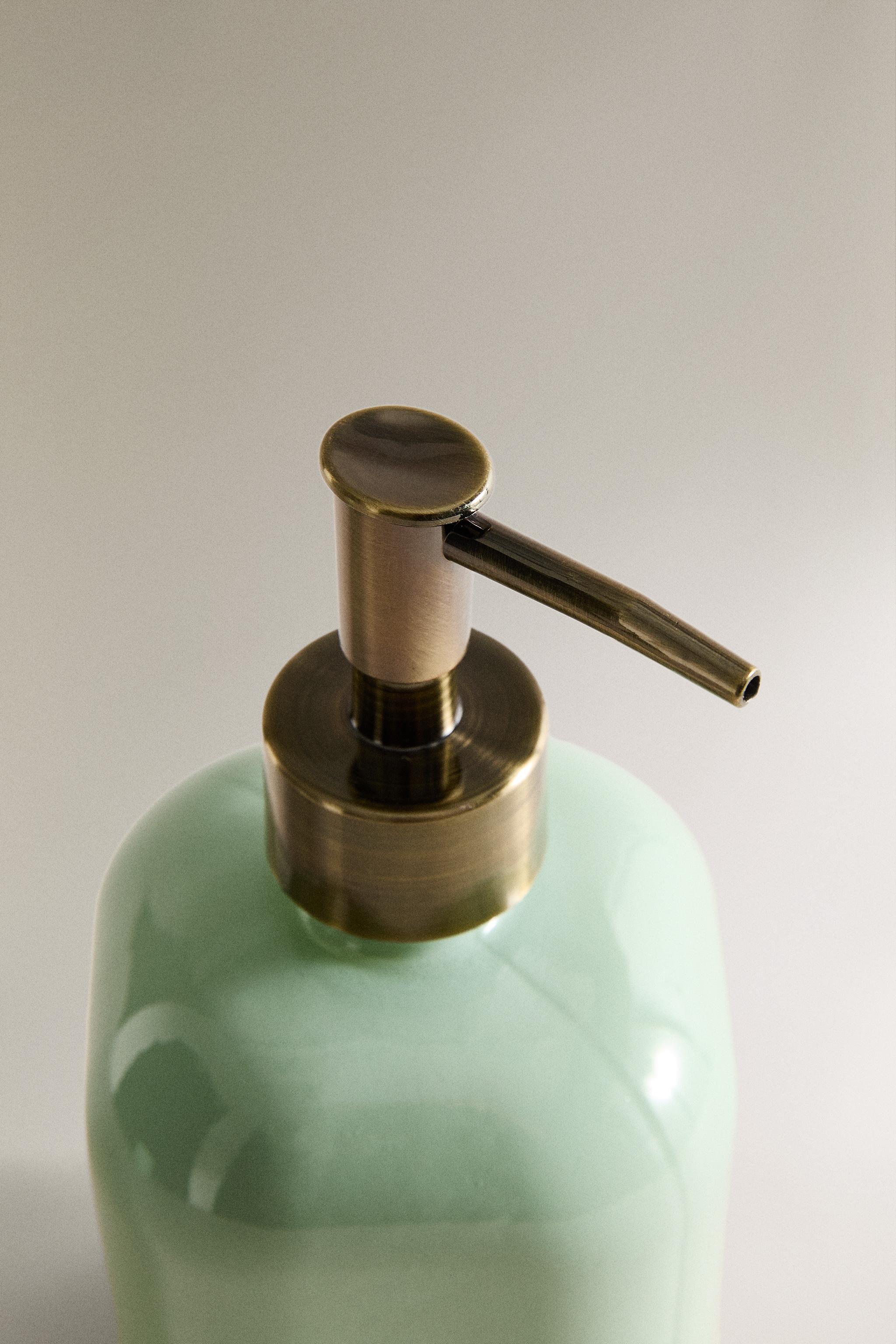 JADE GLASS SOAP DISPENSER