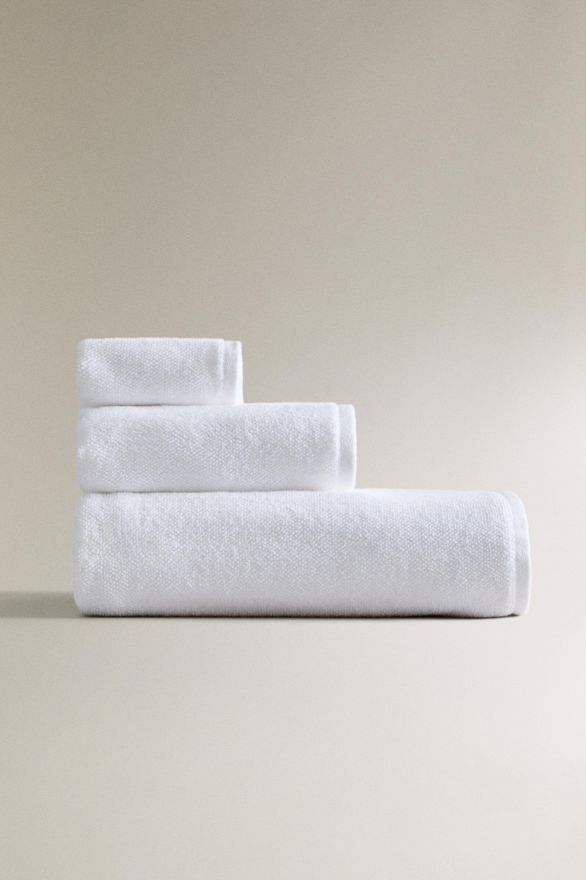 RICE STITCH COTTON BATH TOWEL