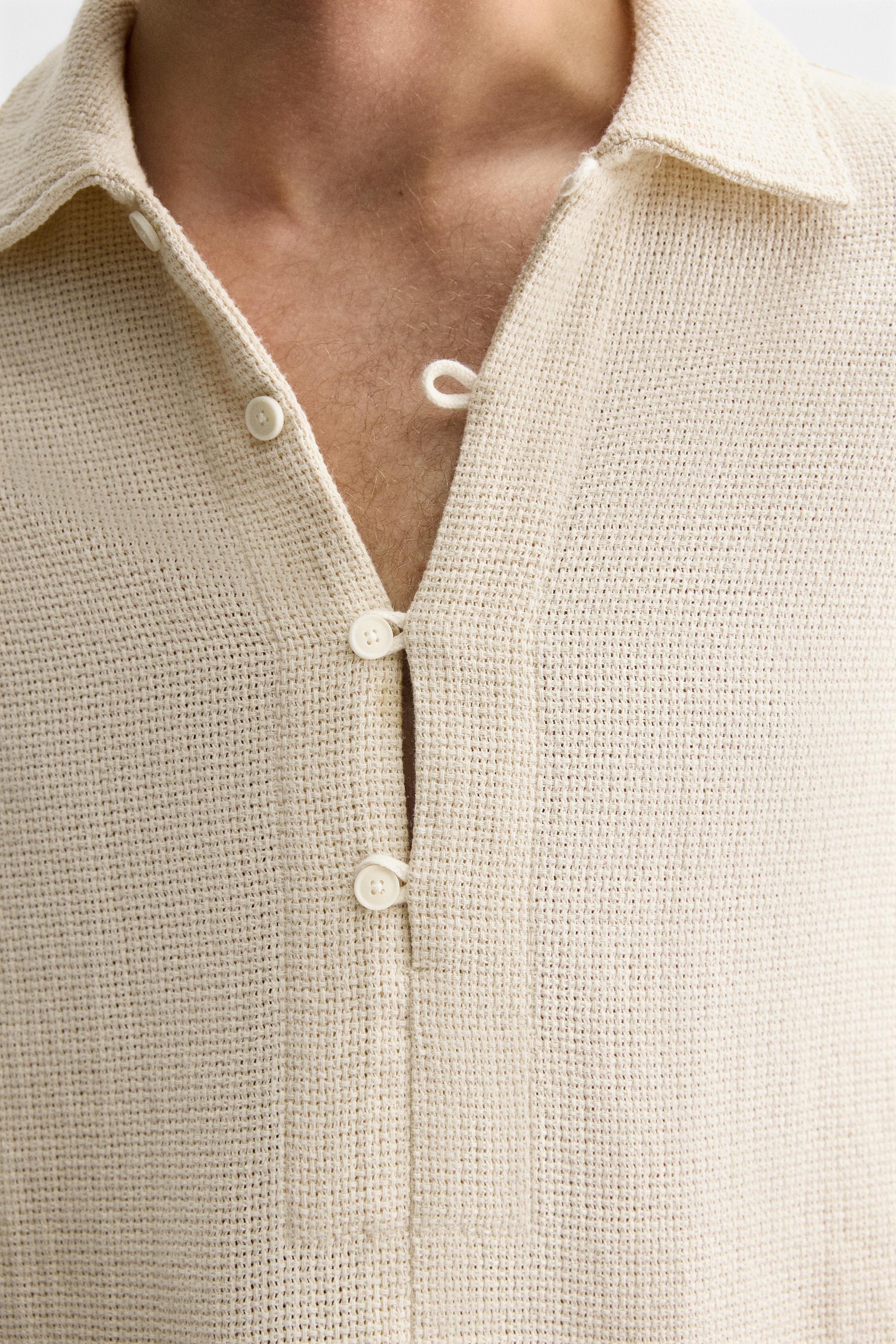 TEXTURED POLO SHIRT