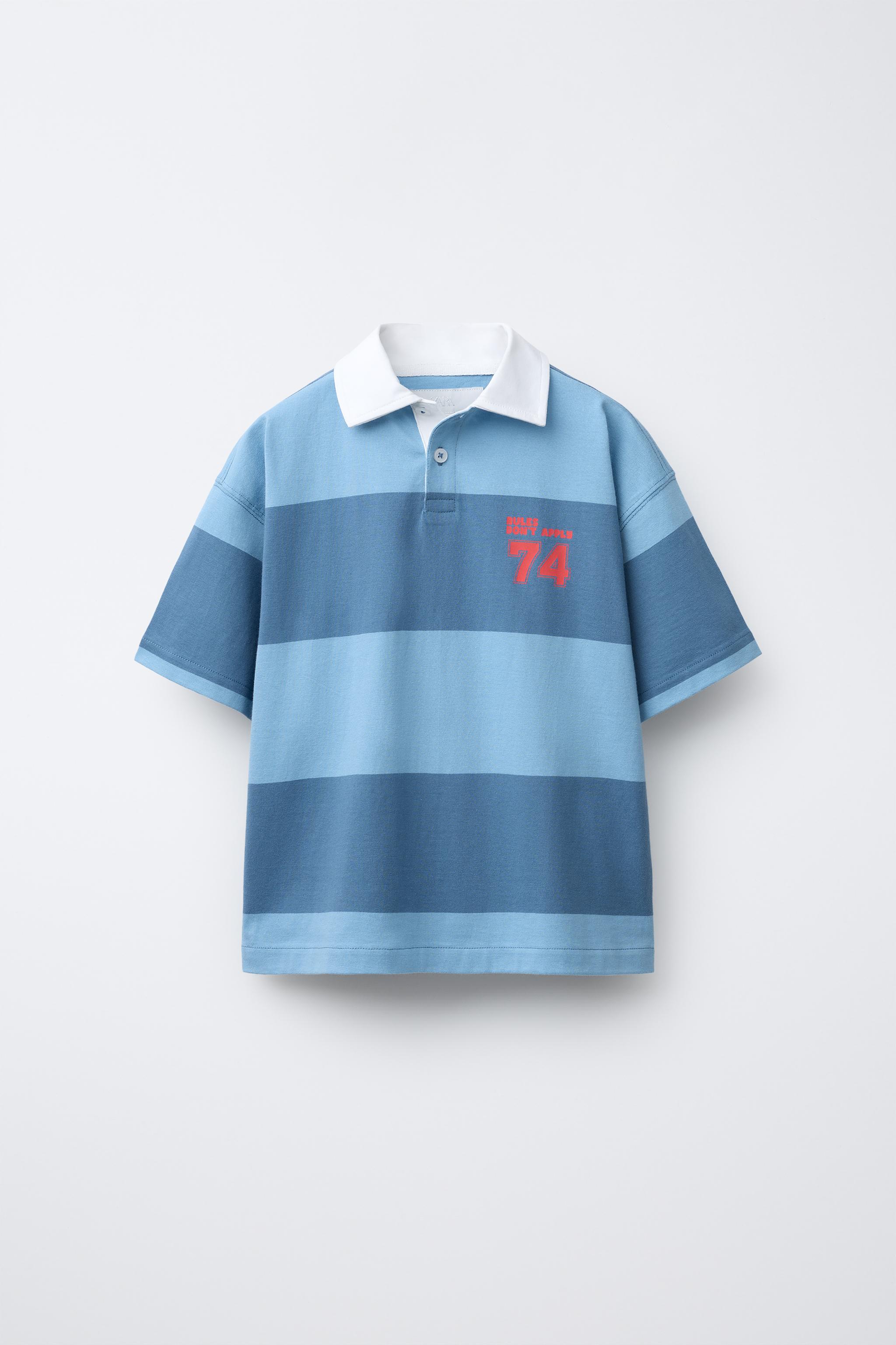 VARSITY STRIPED POLO SHIRT