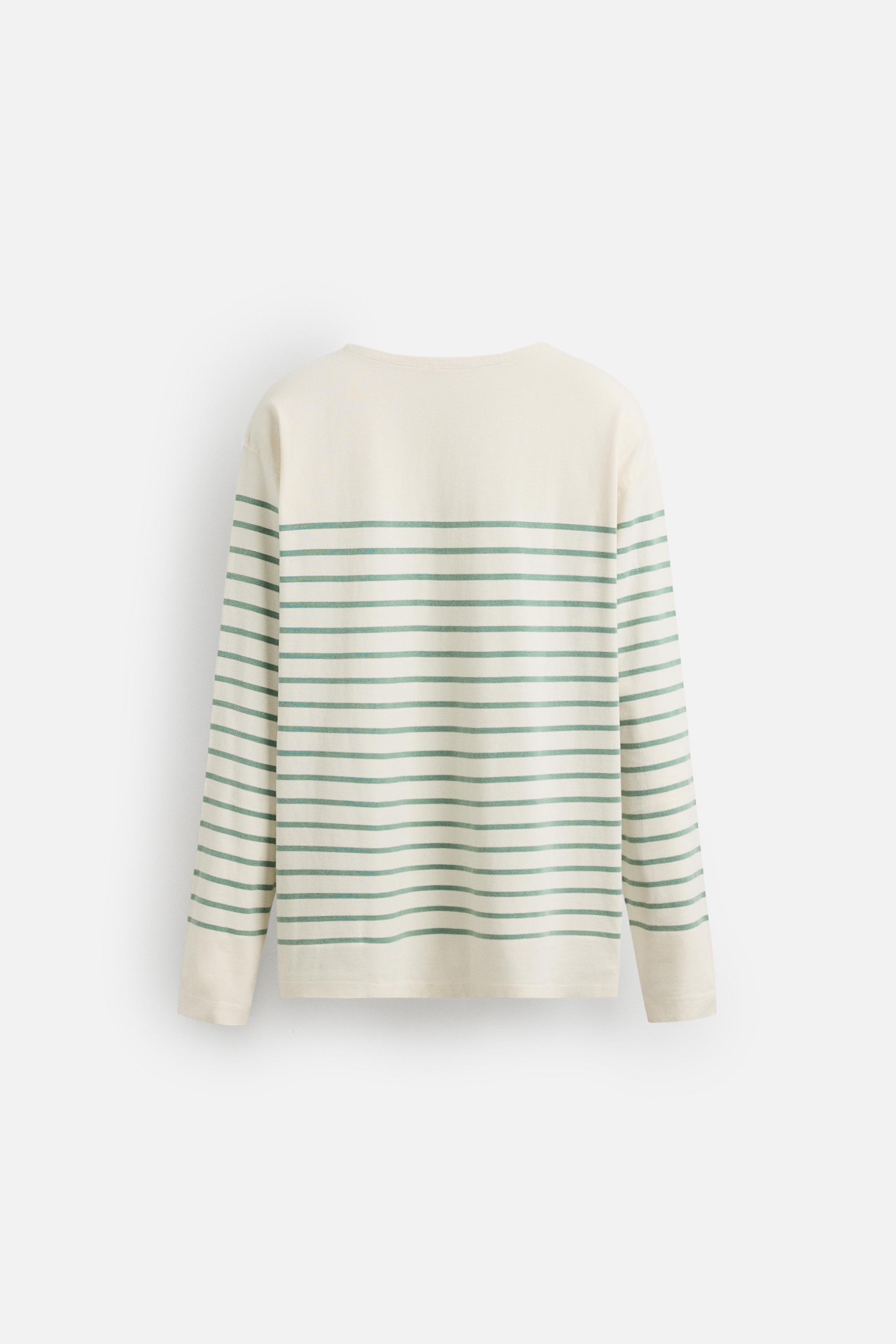 STRIPED JACQUARD T-SHIRT