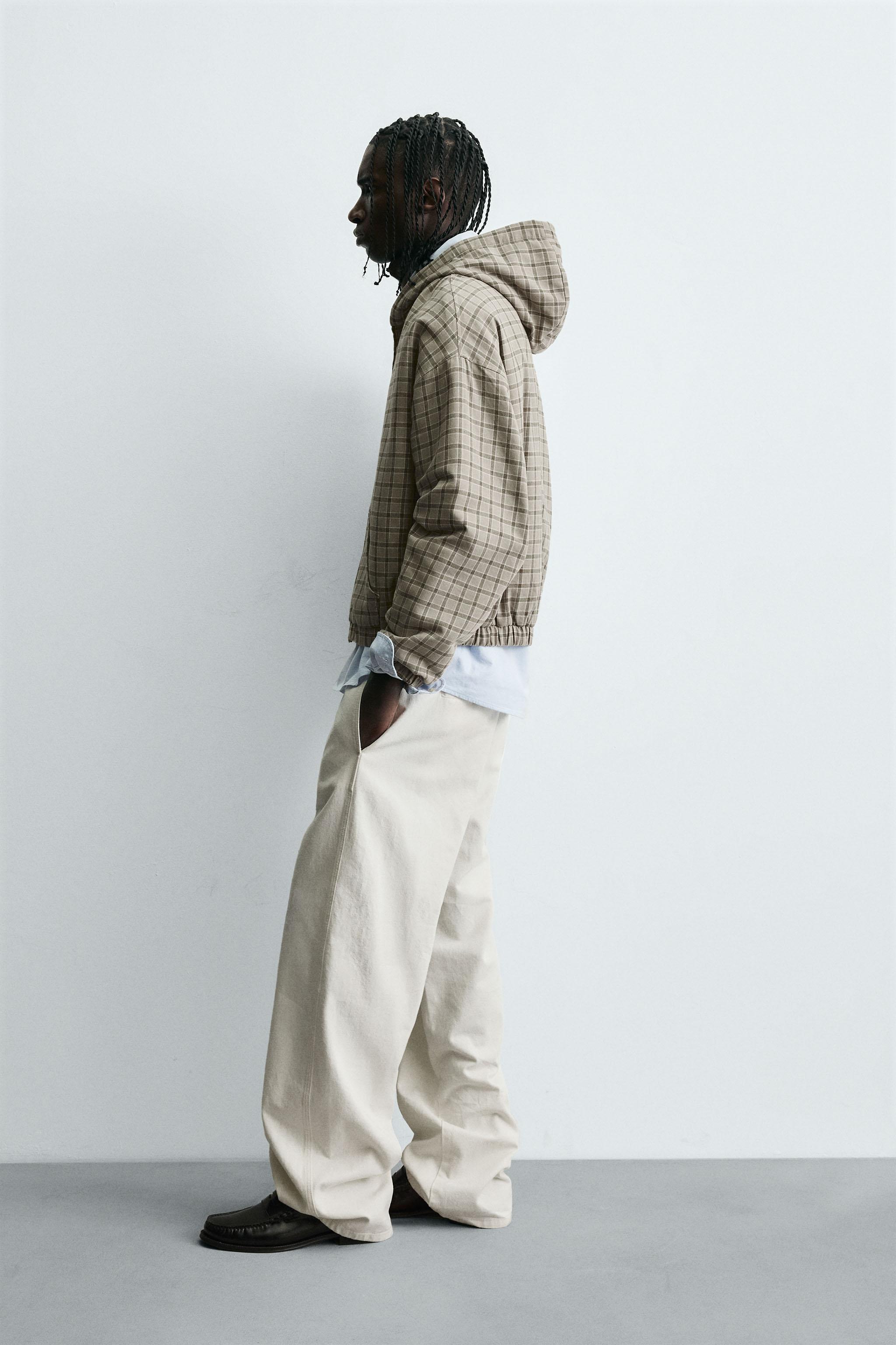 CHECKERED BOXY FIT JACKET