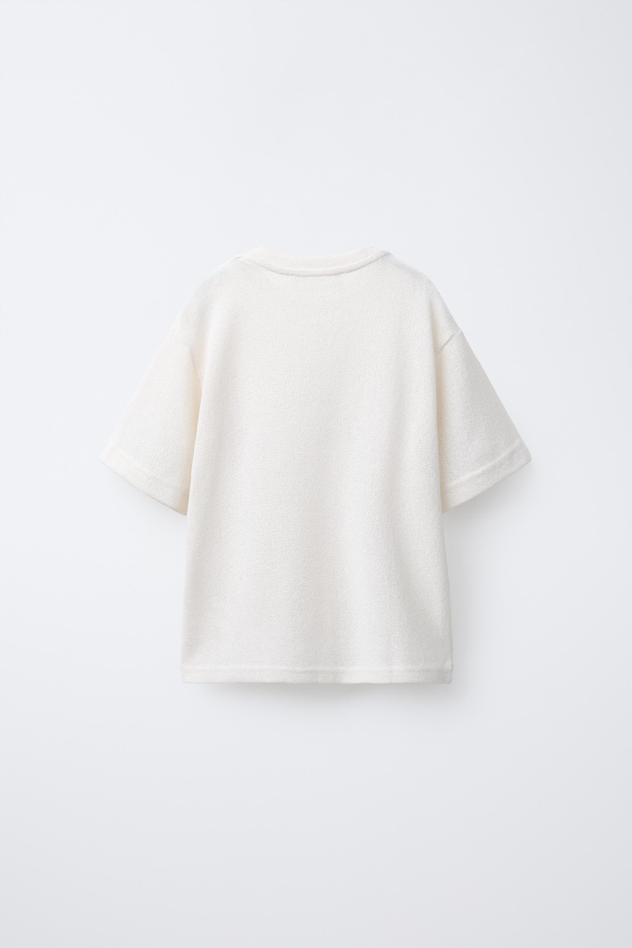 TEXTURED KNIT T-SHIRT