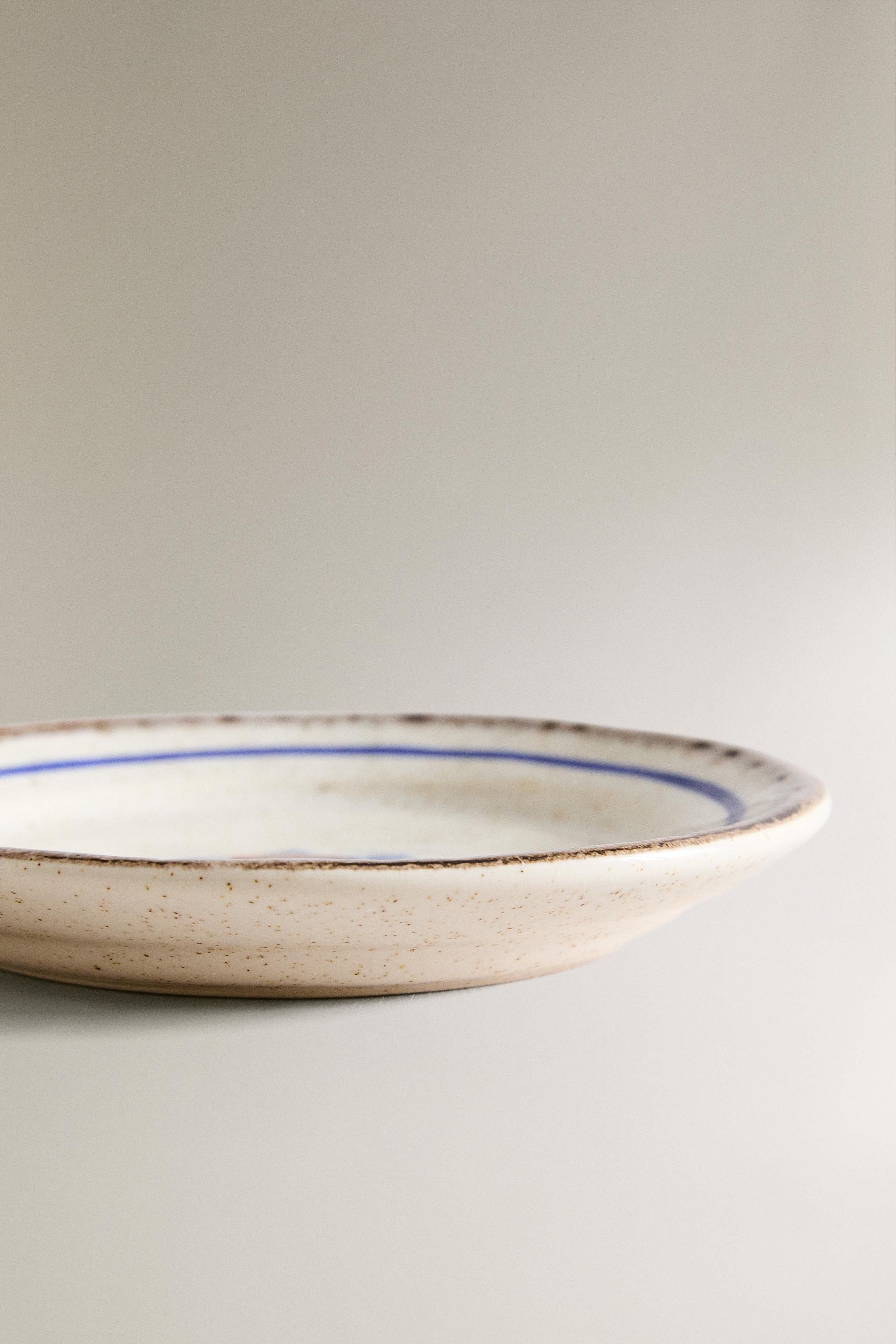 STONEWARE FISH SIDE PLATE