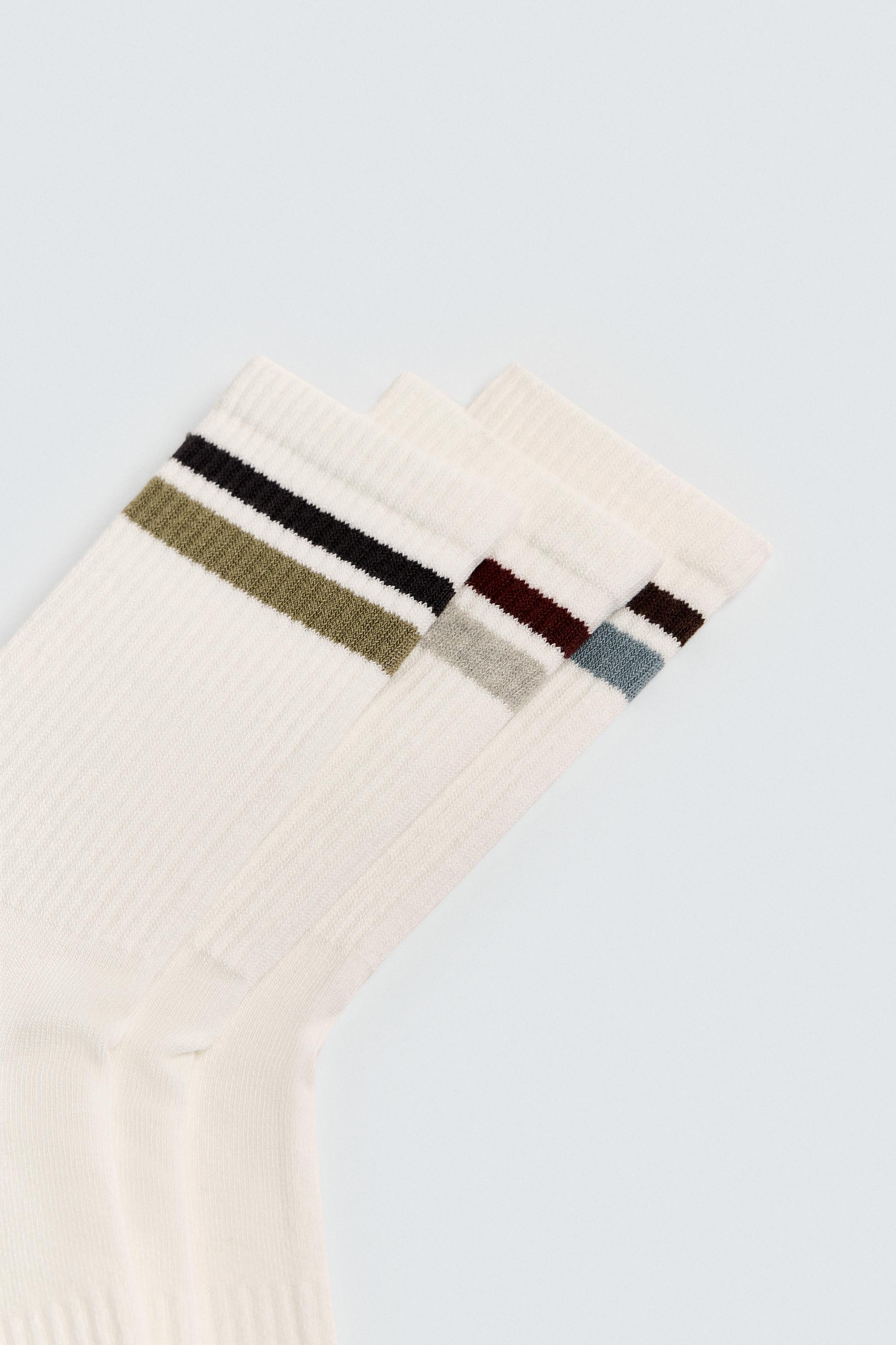 3-PACK STRIPED SOCKS