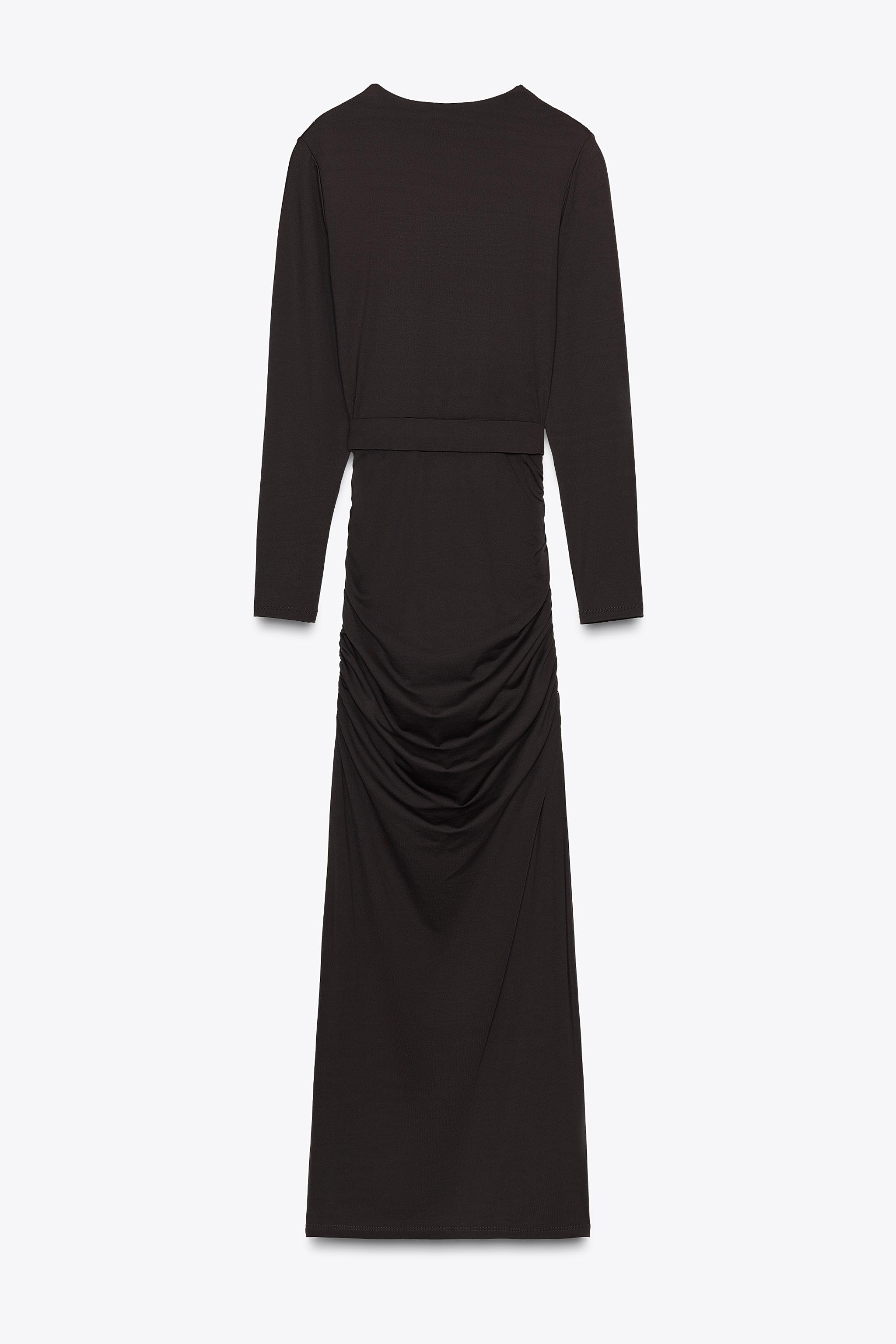 POLYAMIDE DRESS WITH HARDWARE BELT