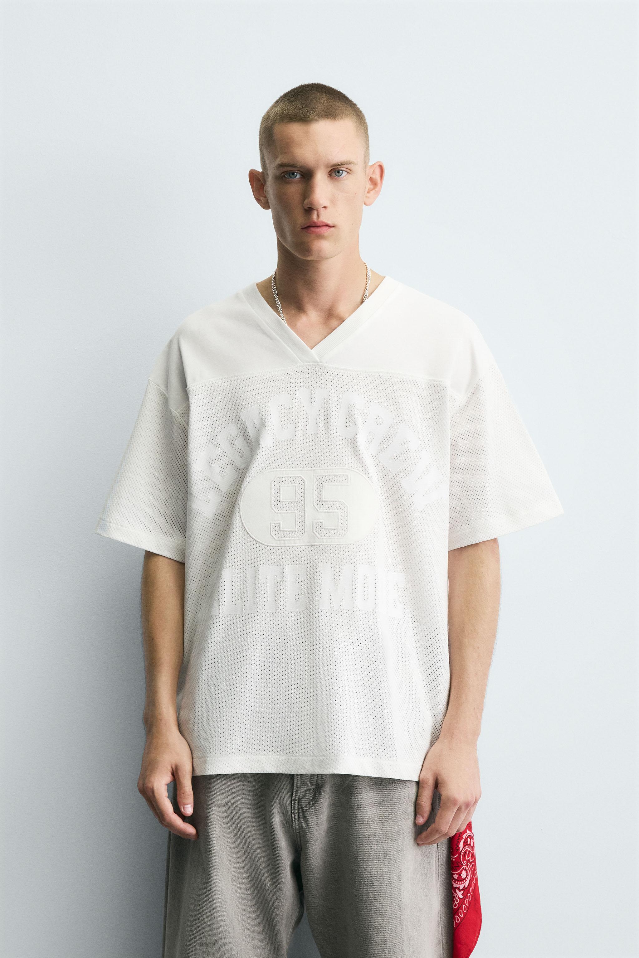 COMBINATION TEXT T-SHIRT