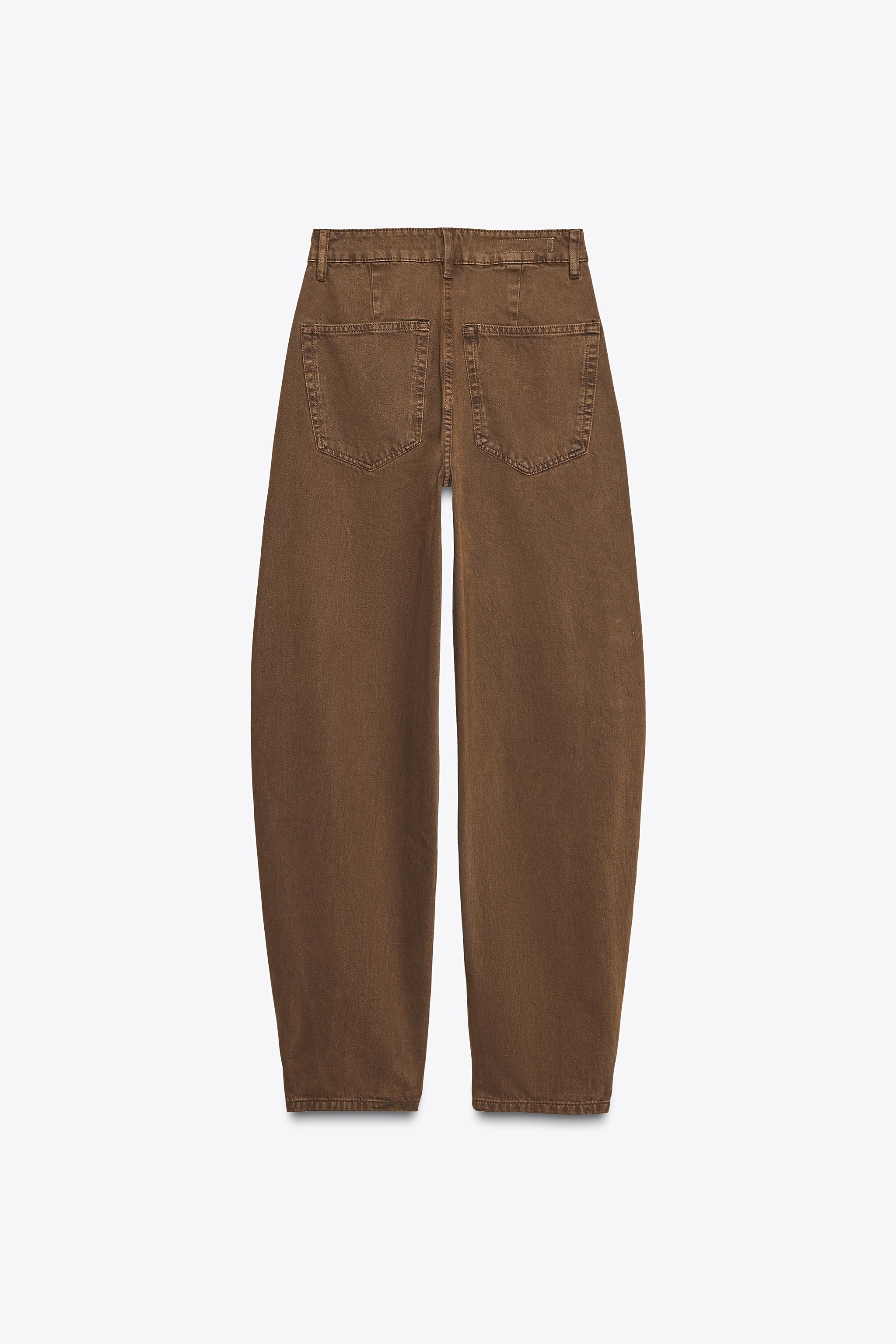 TRF MID-RISE BAGGY BALLOON JEANS