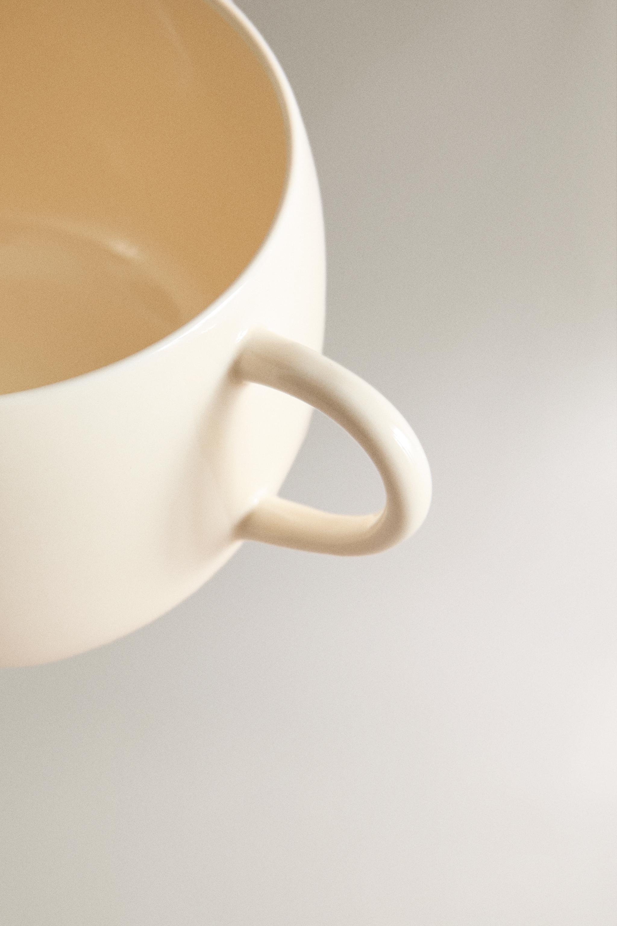 PLAIN STONEWARE DEEP MUG