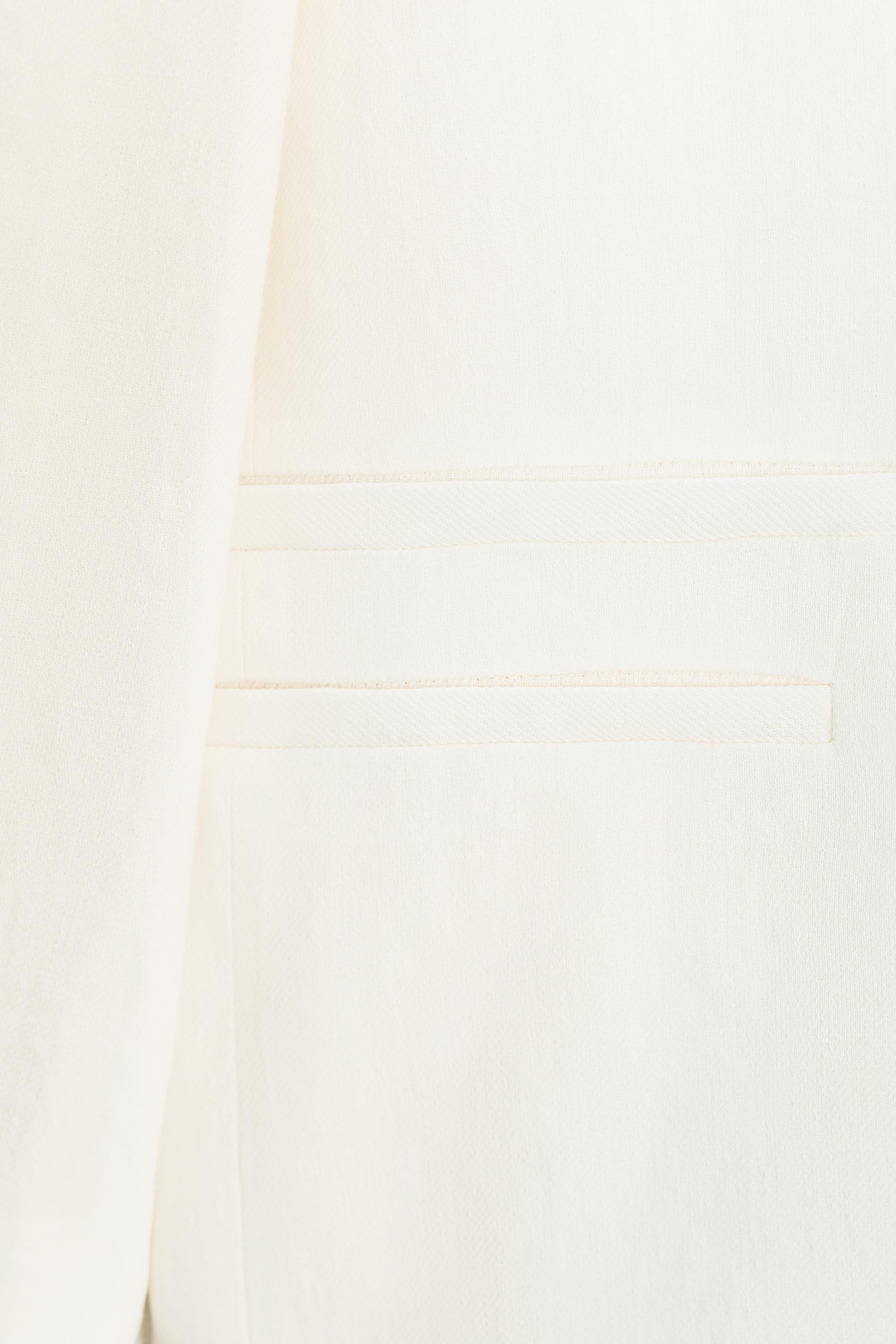 ZW COLLECTION LINEN BLEND DOUBLE BREASTED BLAZER