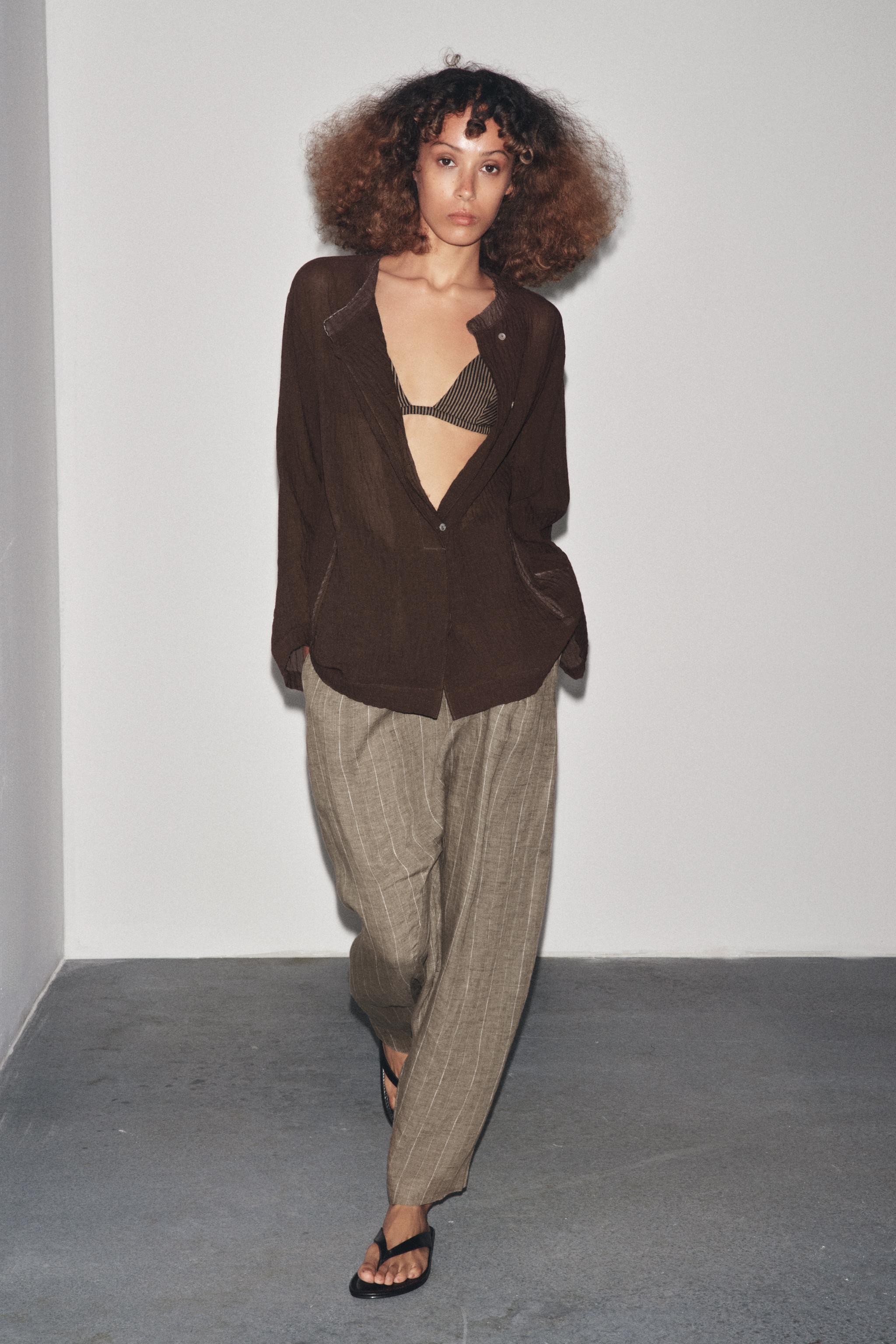 TEXTURED SHIRT WITH VISCOSE