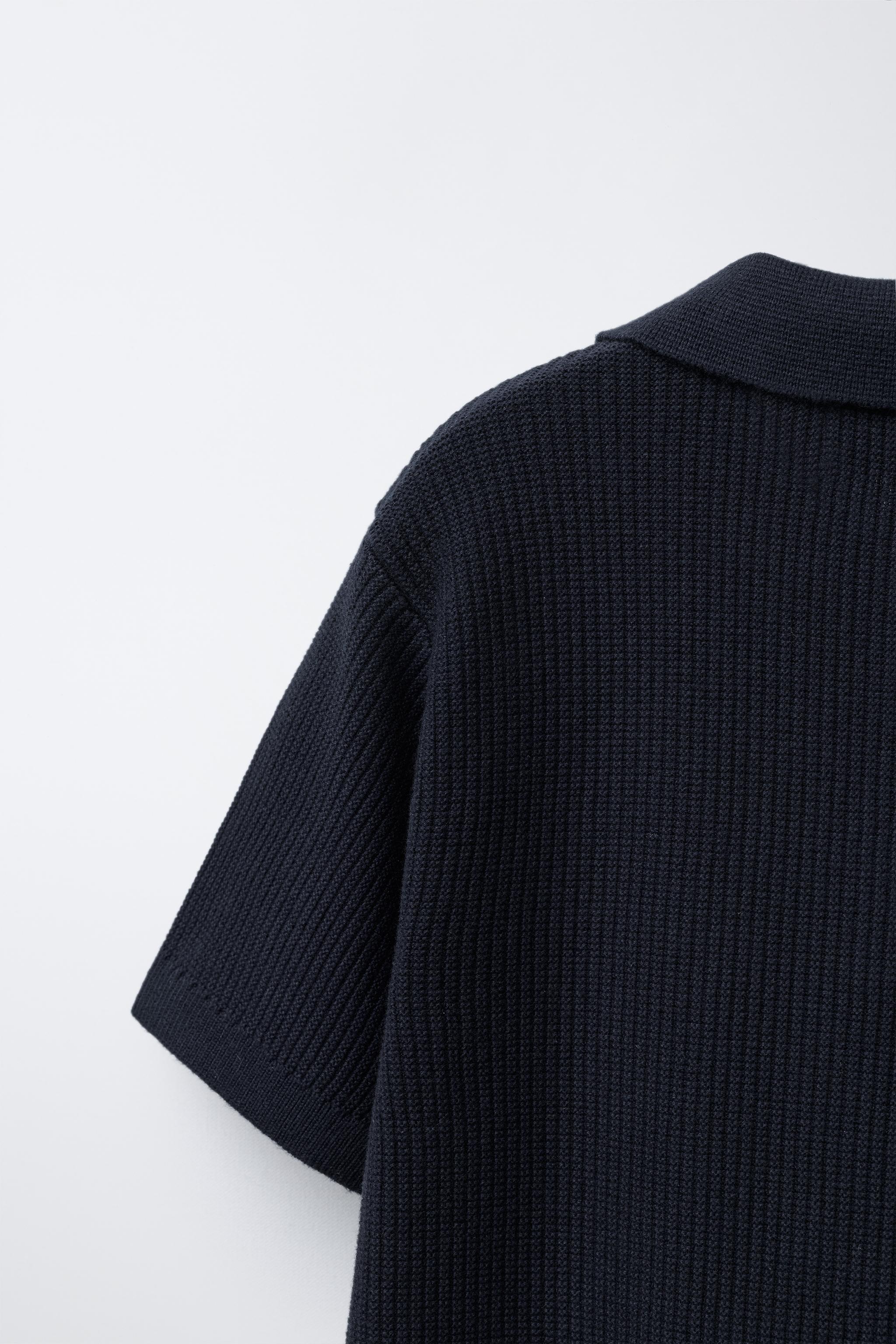 BASIC RIBBED POLO SHIRT