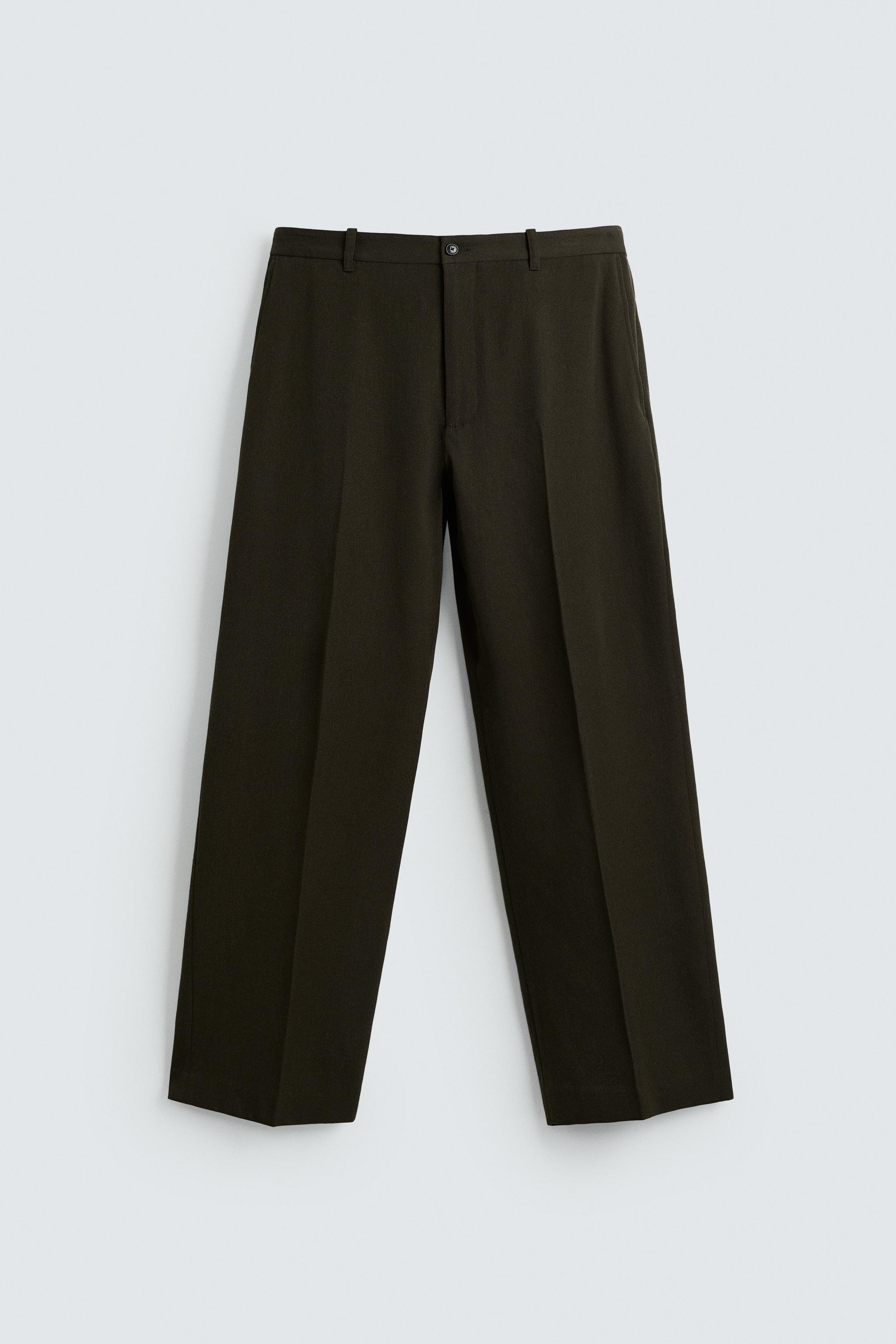 REGULAR FIT 100% WOOL PANTS