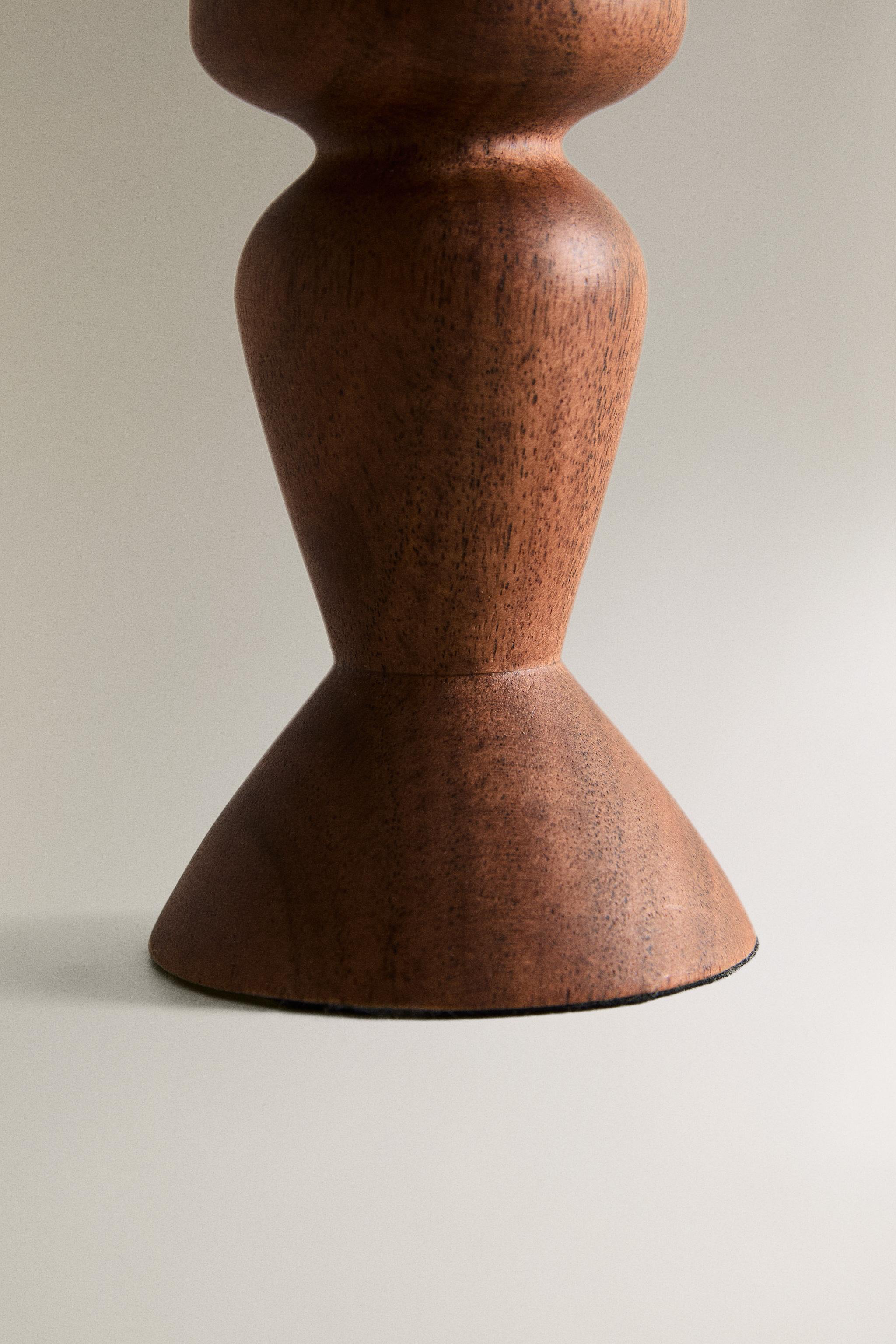 WOODEN CANDLESTICK