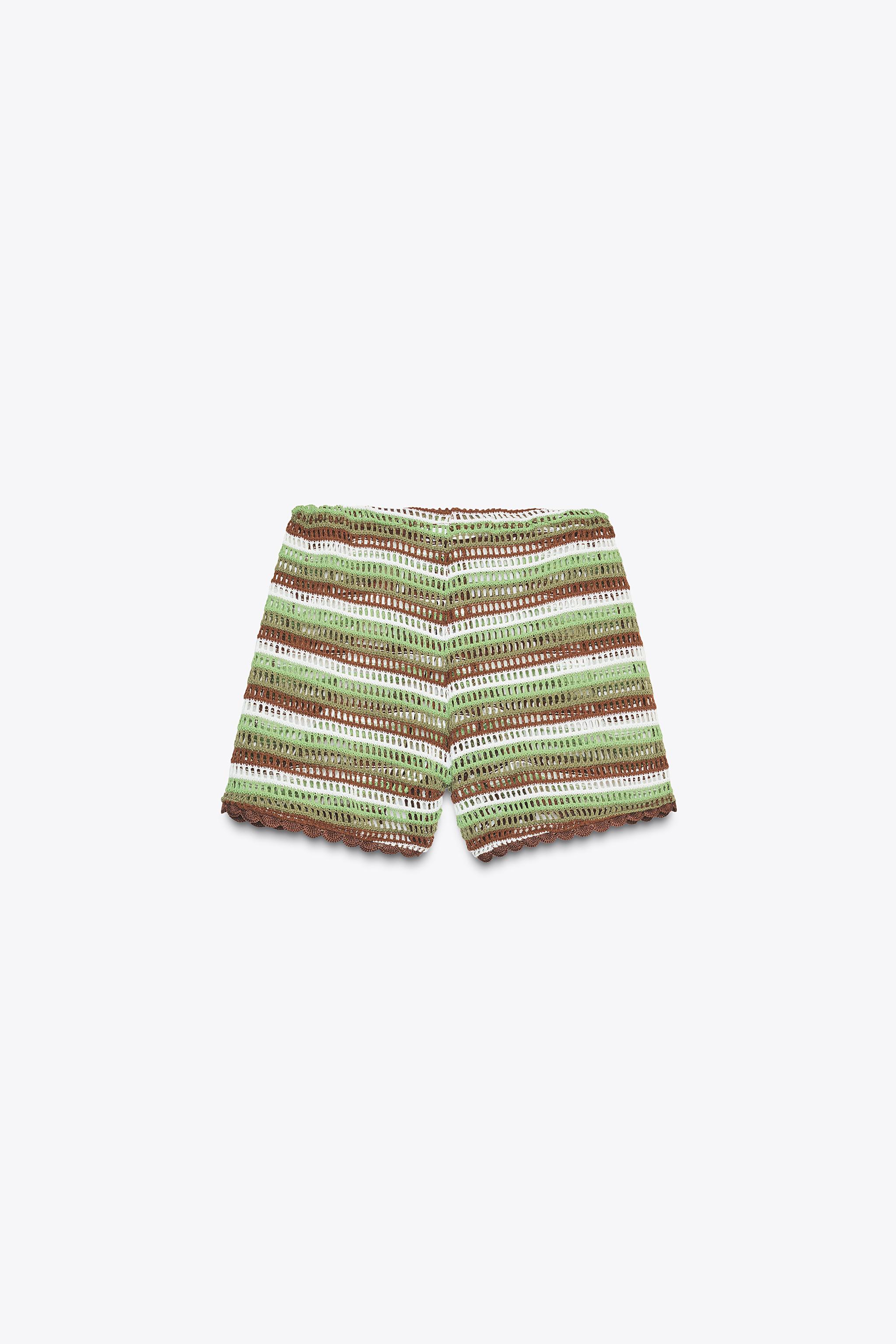 DRAWSTRING CROCHET SHORTS