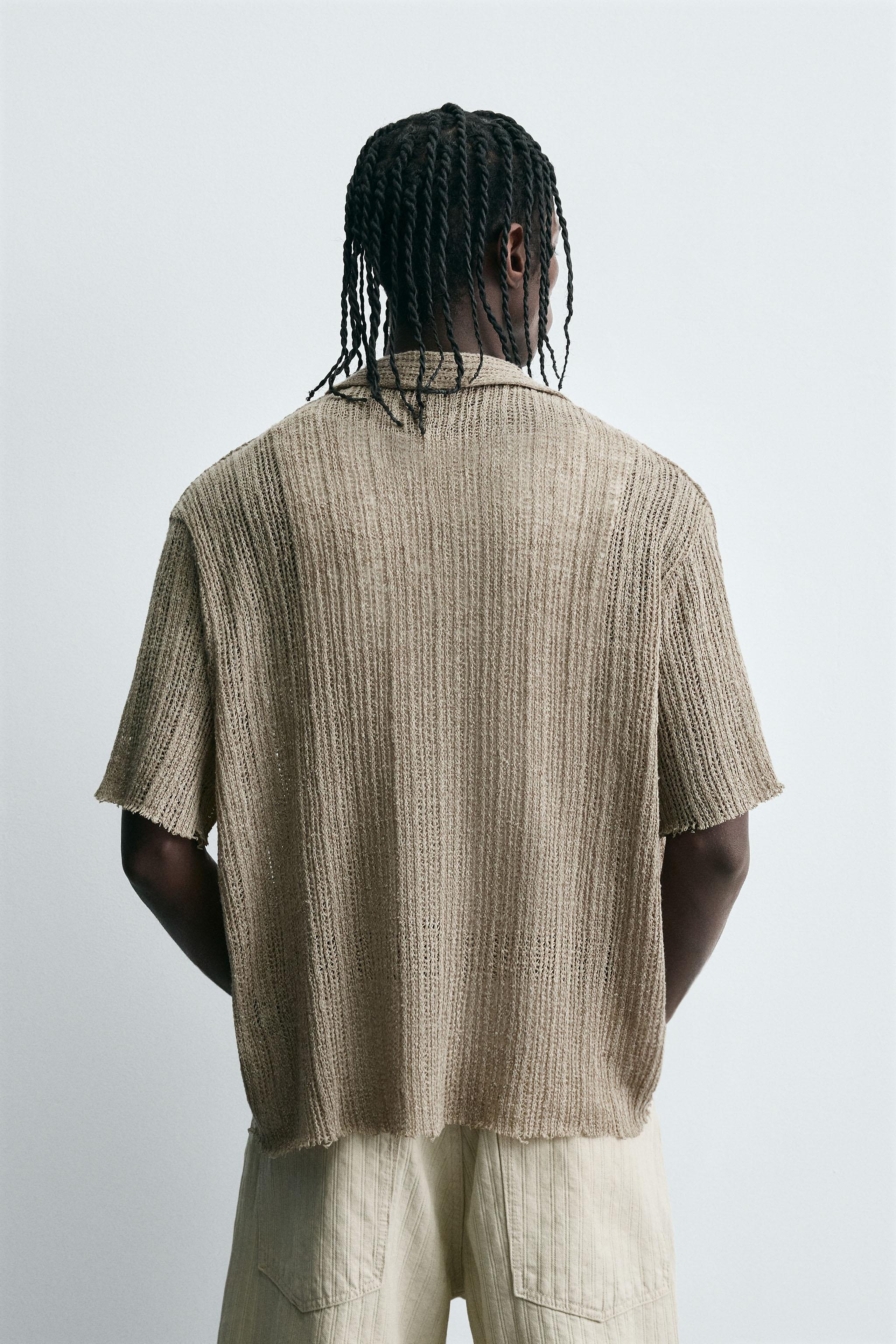 TEXTURED KNIT SHIRT