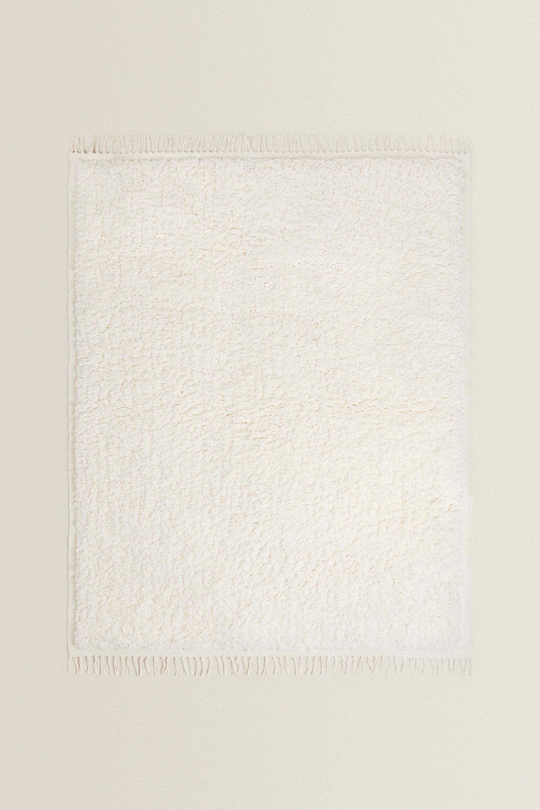 RECTANGULAR TEXTURED COTTON AREA RUG