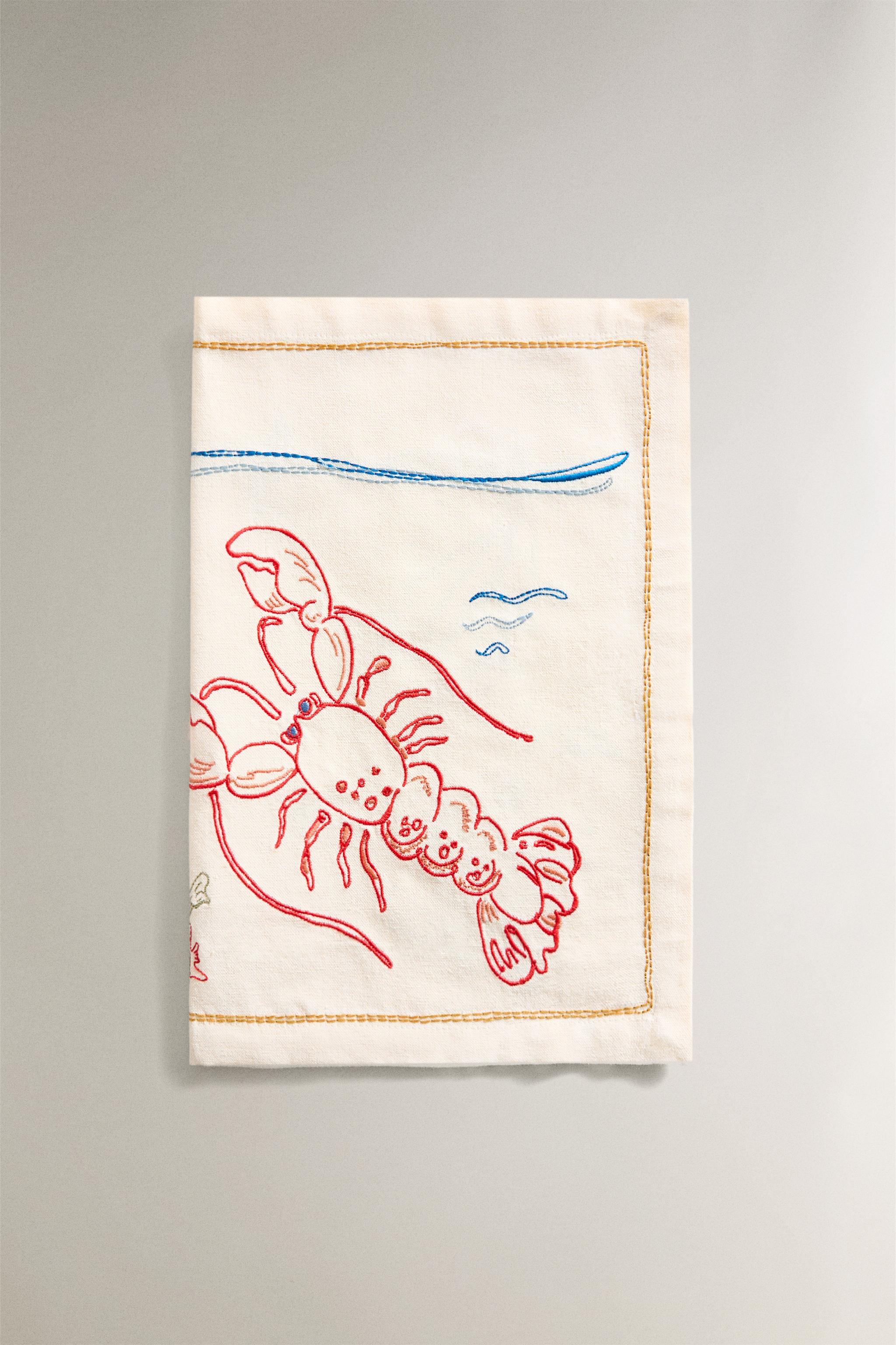 EMBROIDERED LOBSTER PLACEMAT