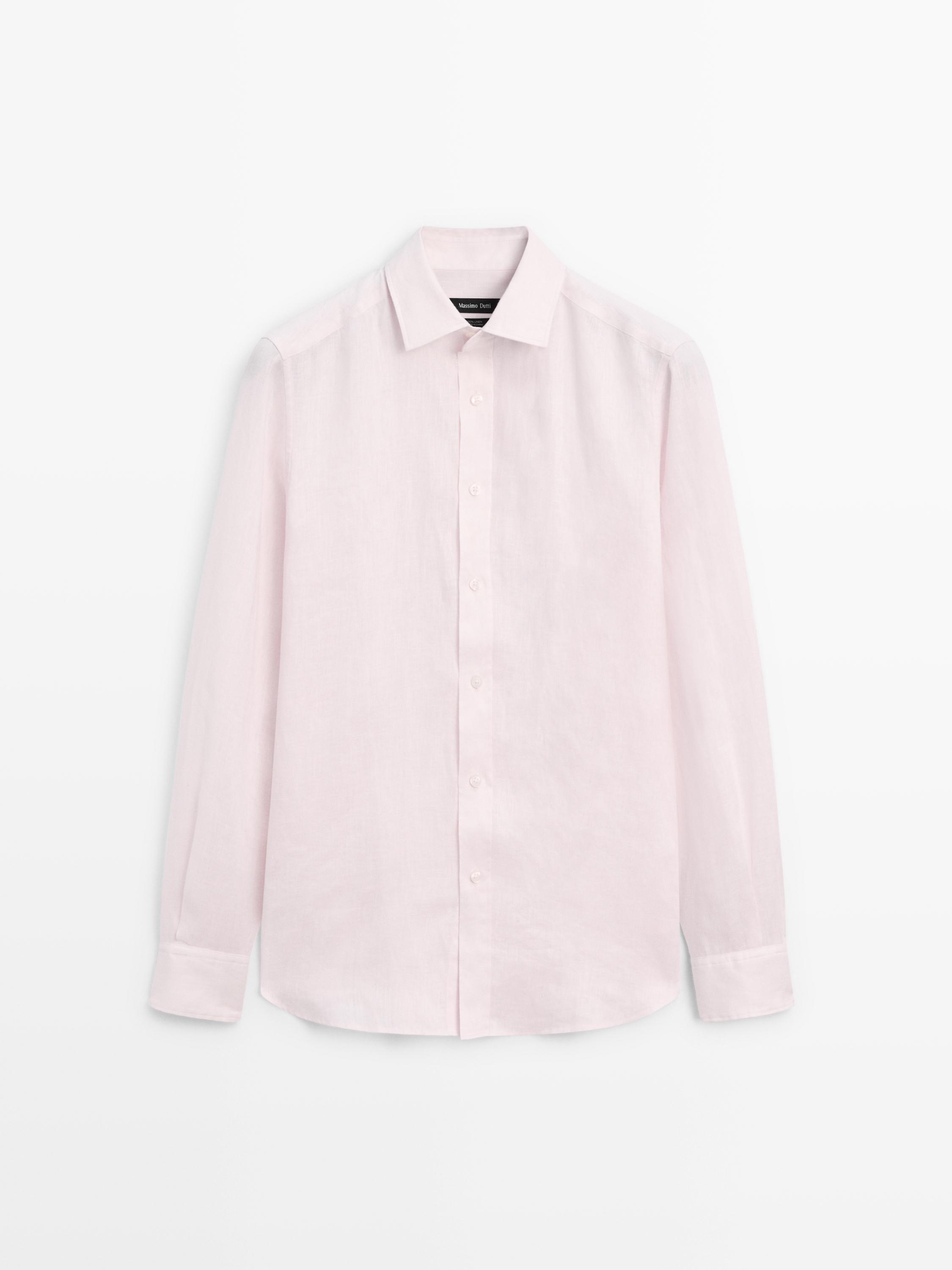 100% linen slim fit shirt