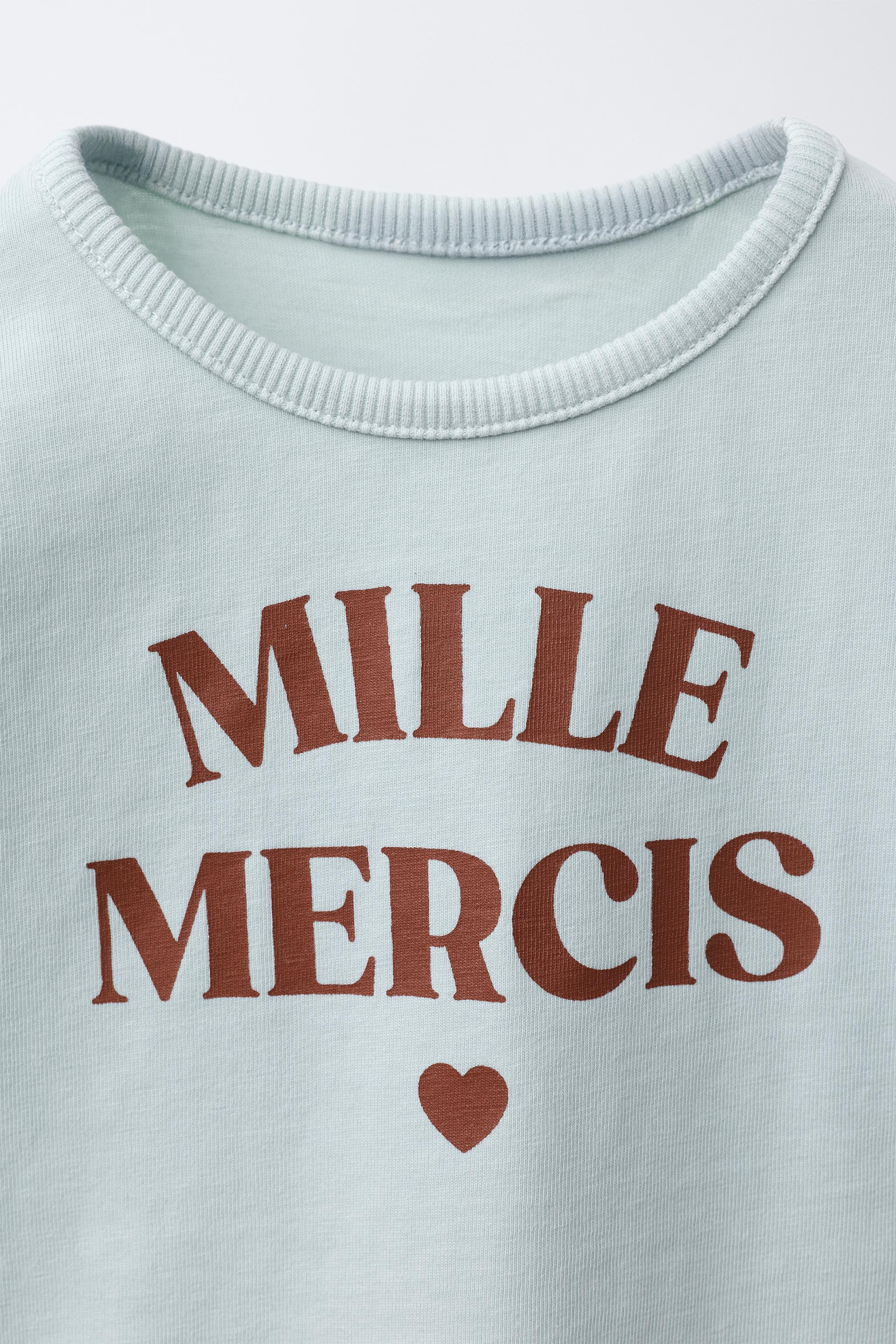 WASHED EFFECT TEXT T-SHIRT