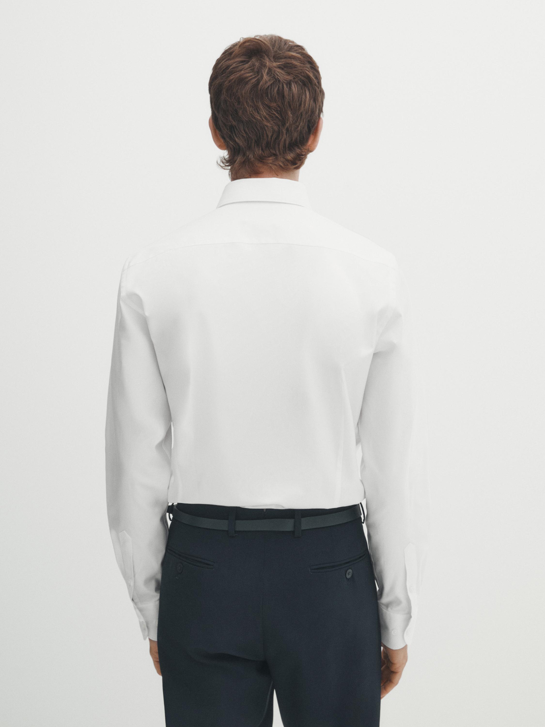 Slim fit 100% cotton shirt