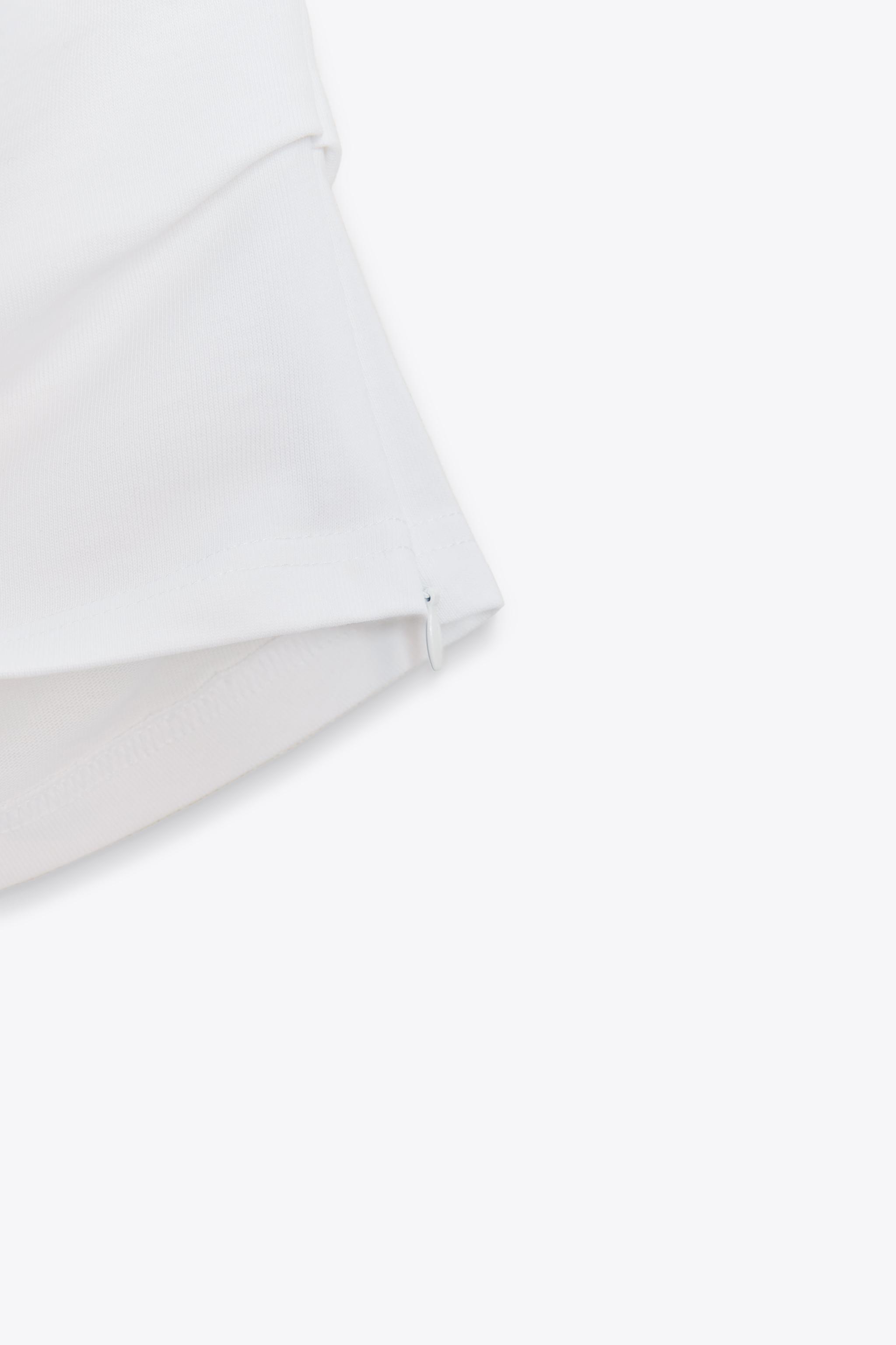 POPLIN COMBINATION T-SHIRT