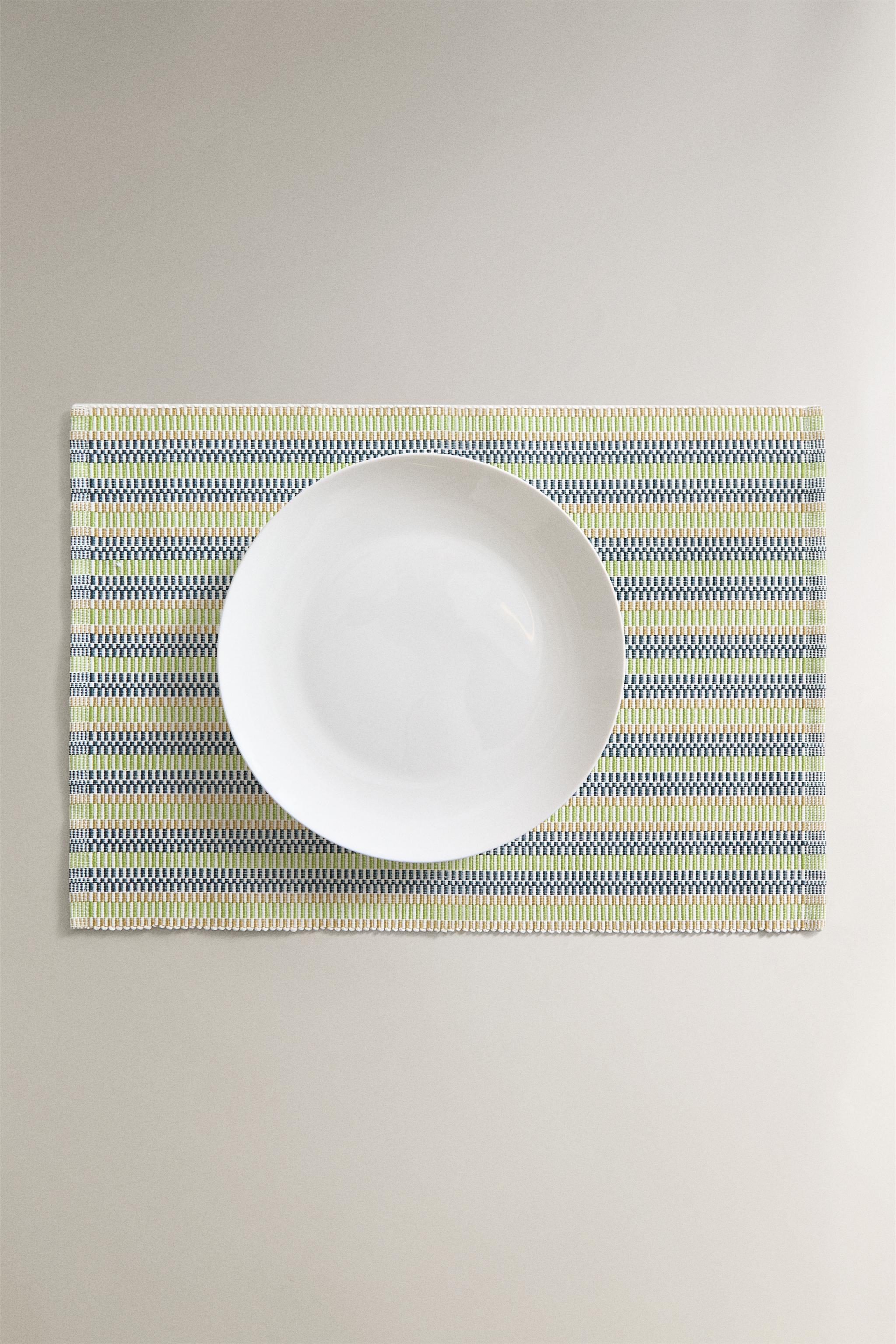 SET OF STRIPED COTTON PLACEMATS (SET OF 2)