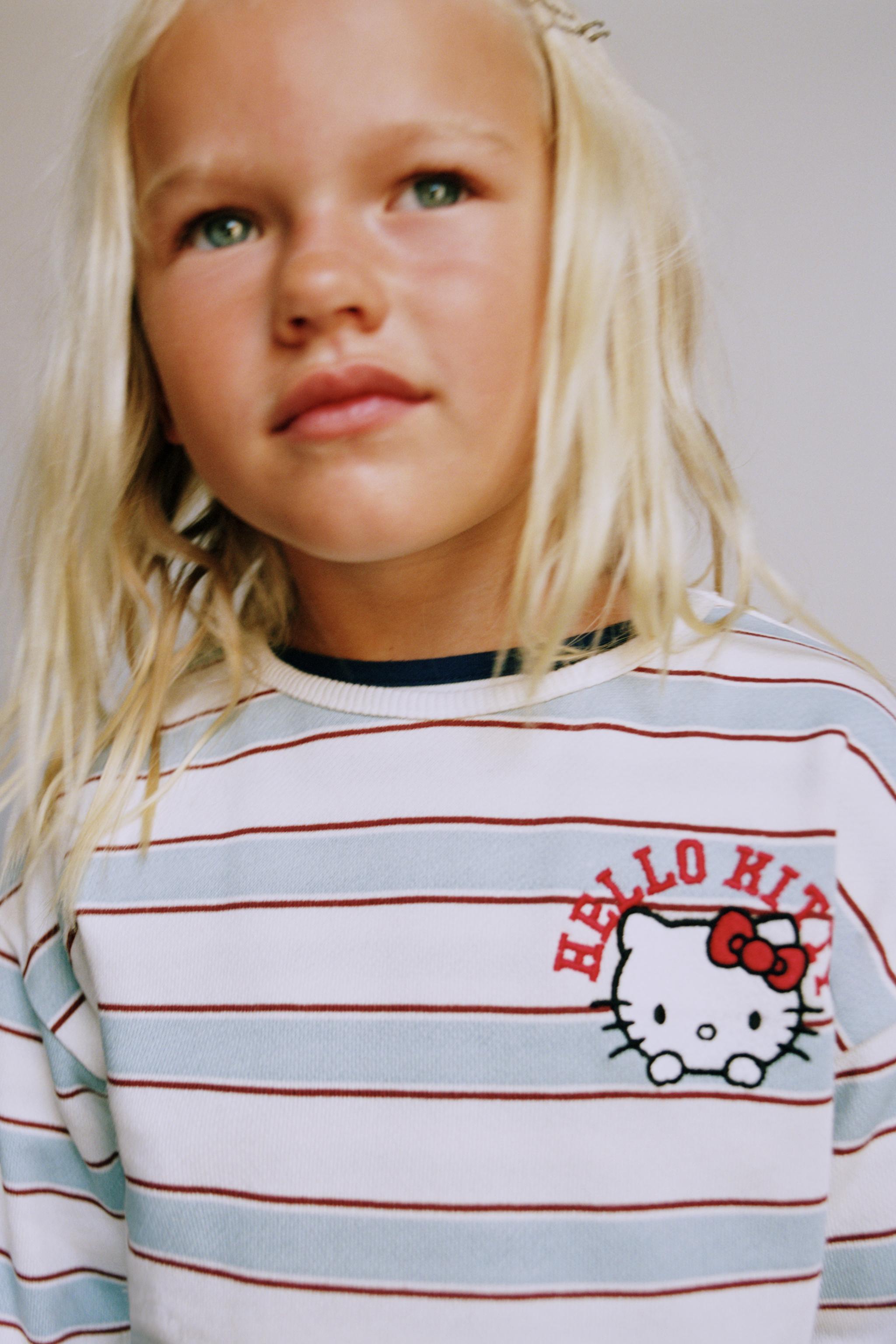 HELLO KITTY © SANRIO STRIPED PLUSH T-SHIRT