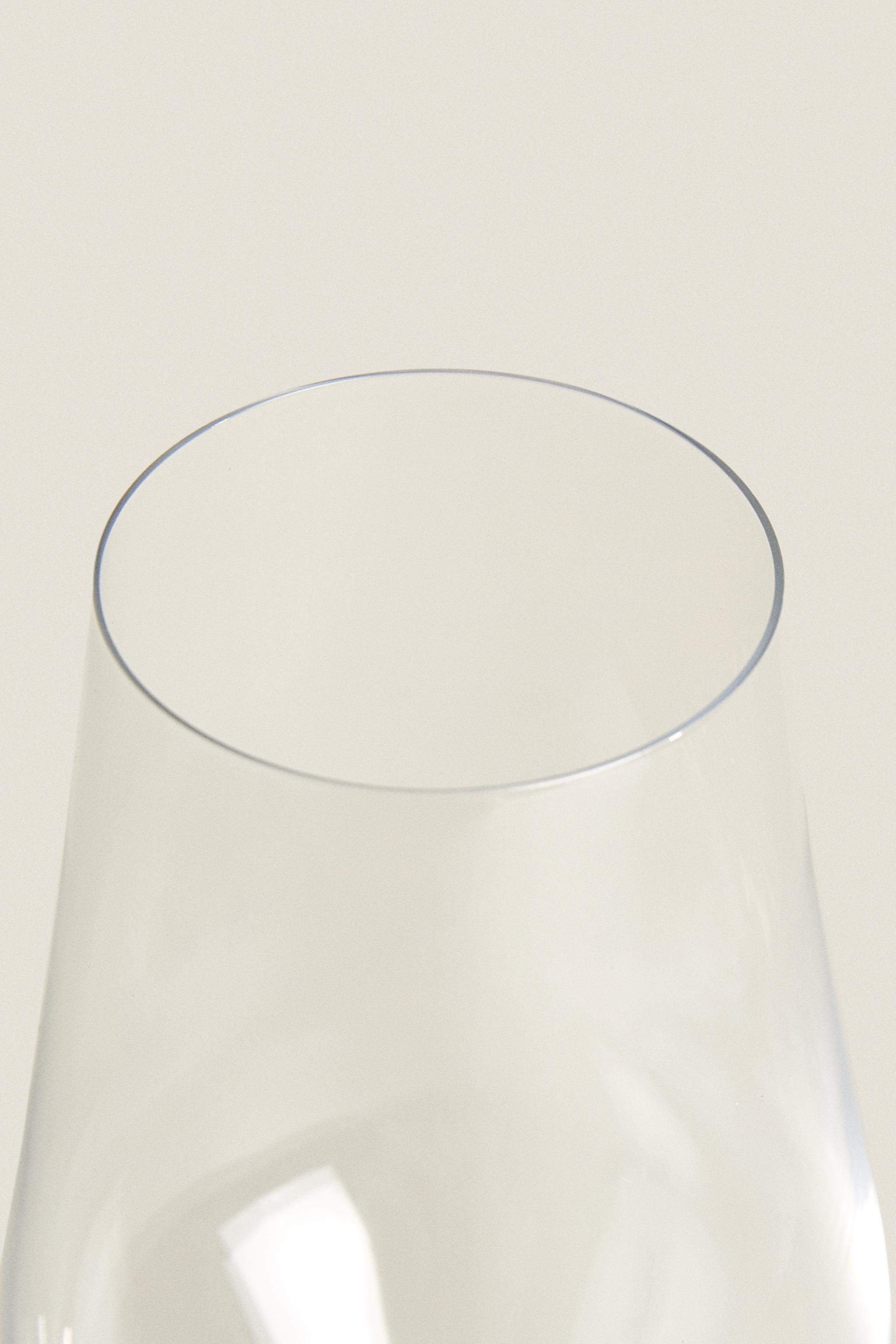 PLAIN CRYSTALLINE FLUTE GLASS