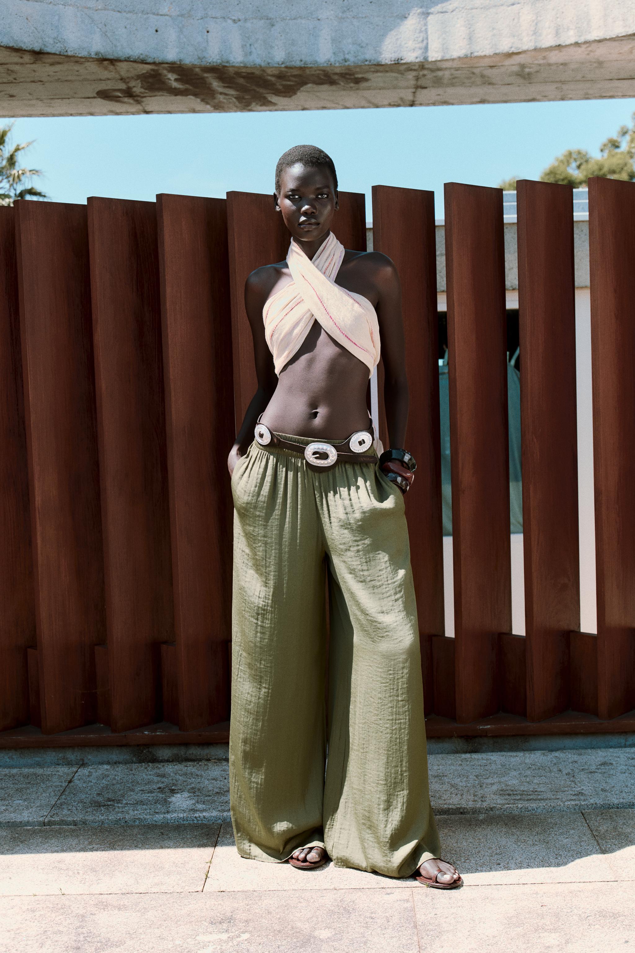 FLOWY WIDE LEG PANTS