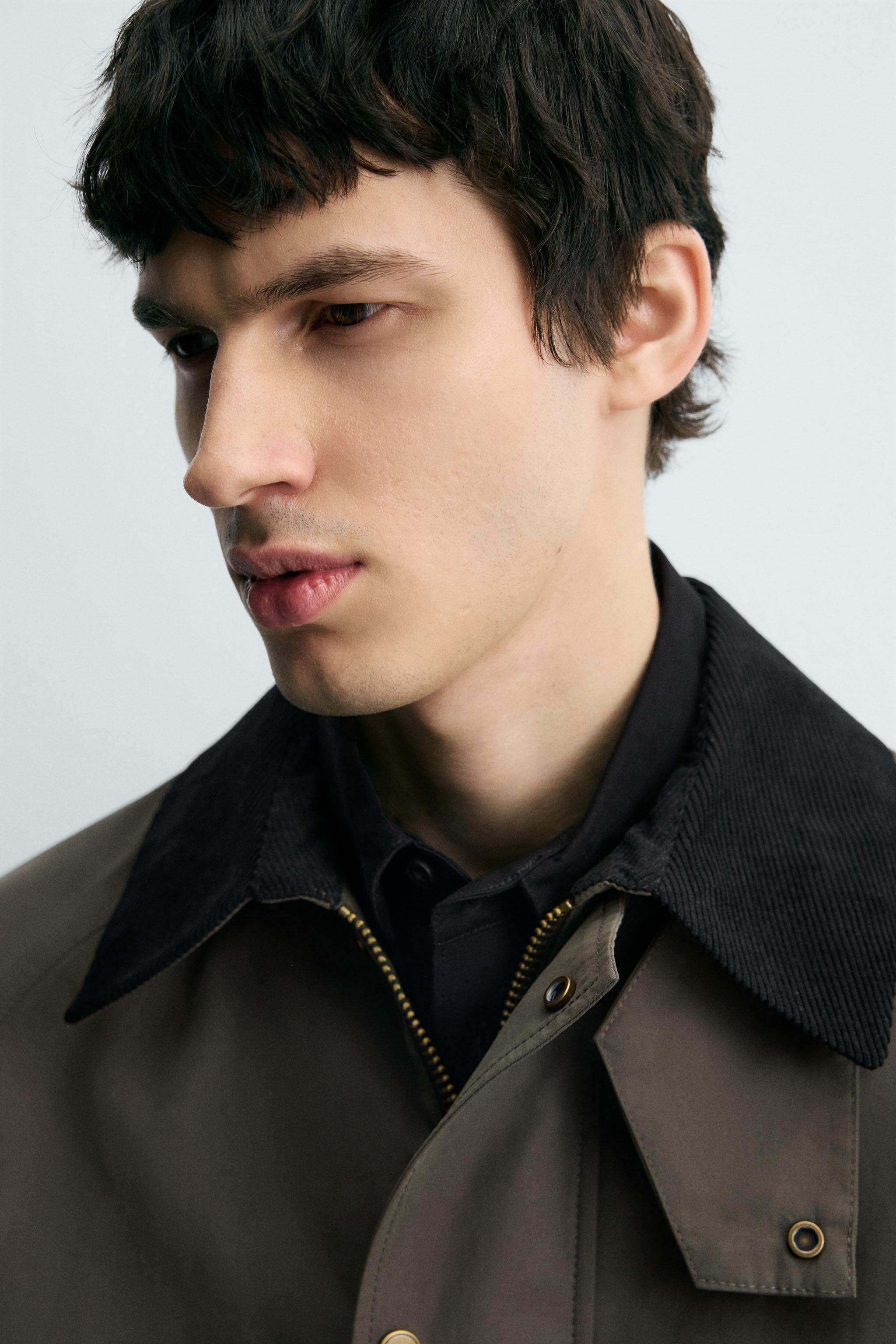 CONTRAST COLLAR TECHNICAL JACKET