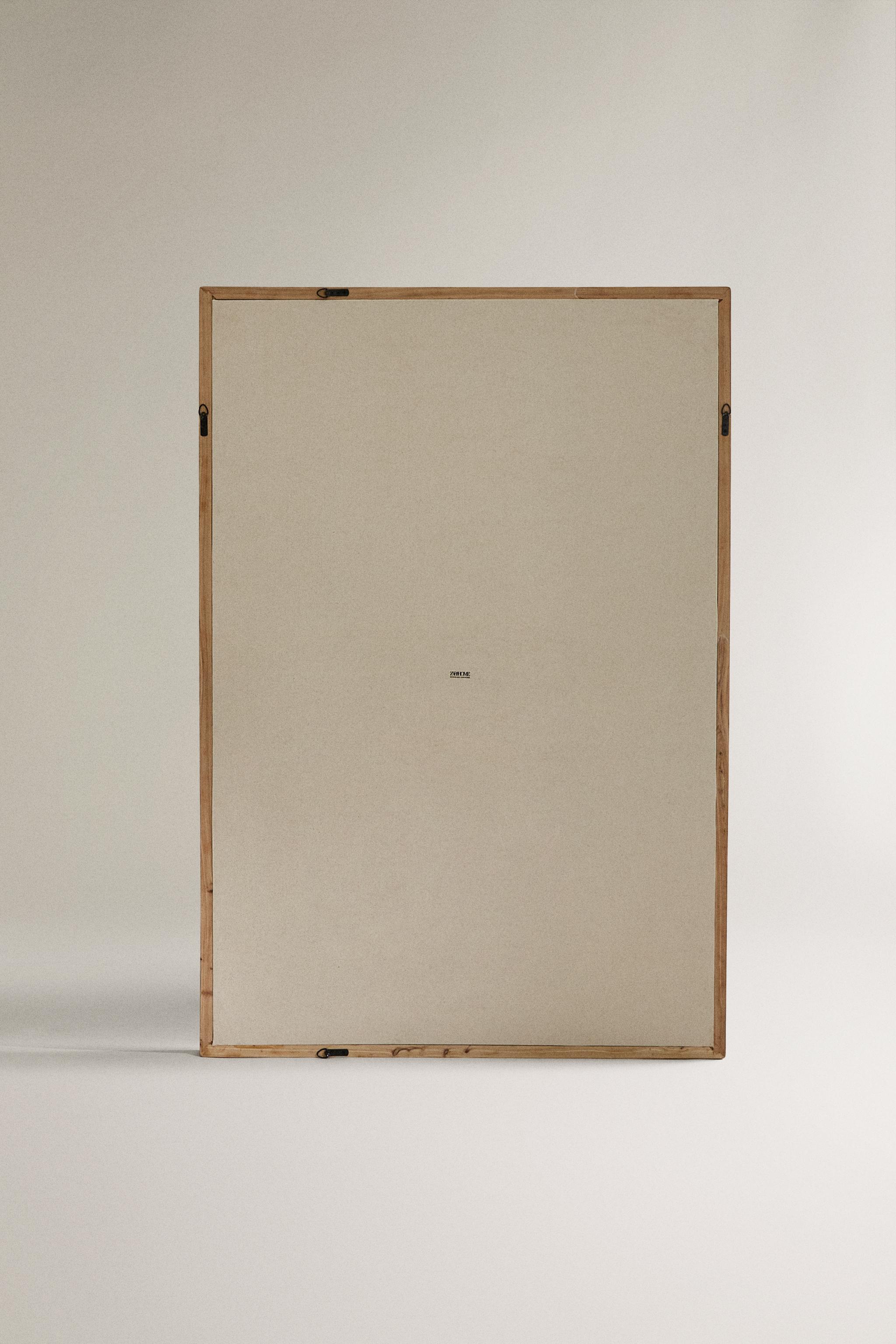 LARGE ELM WOOD MIRROR