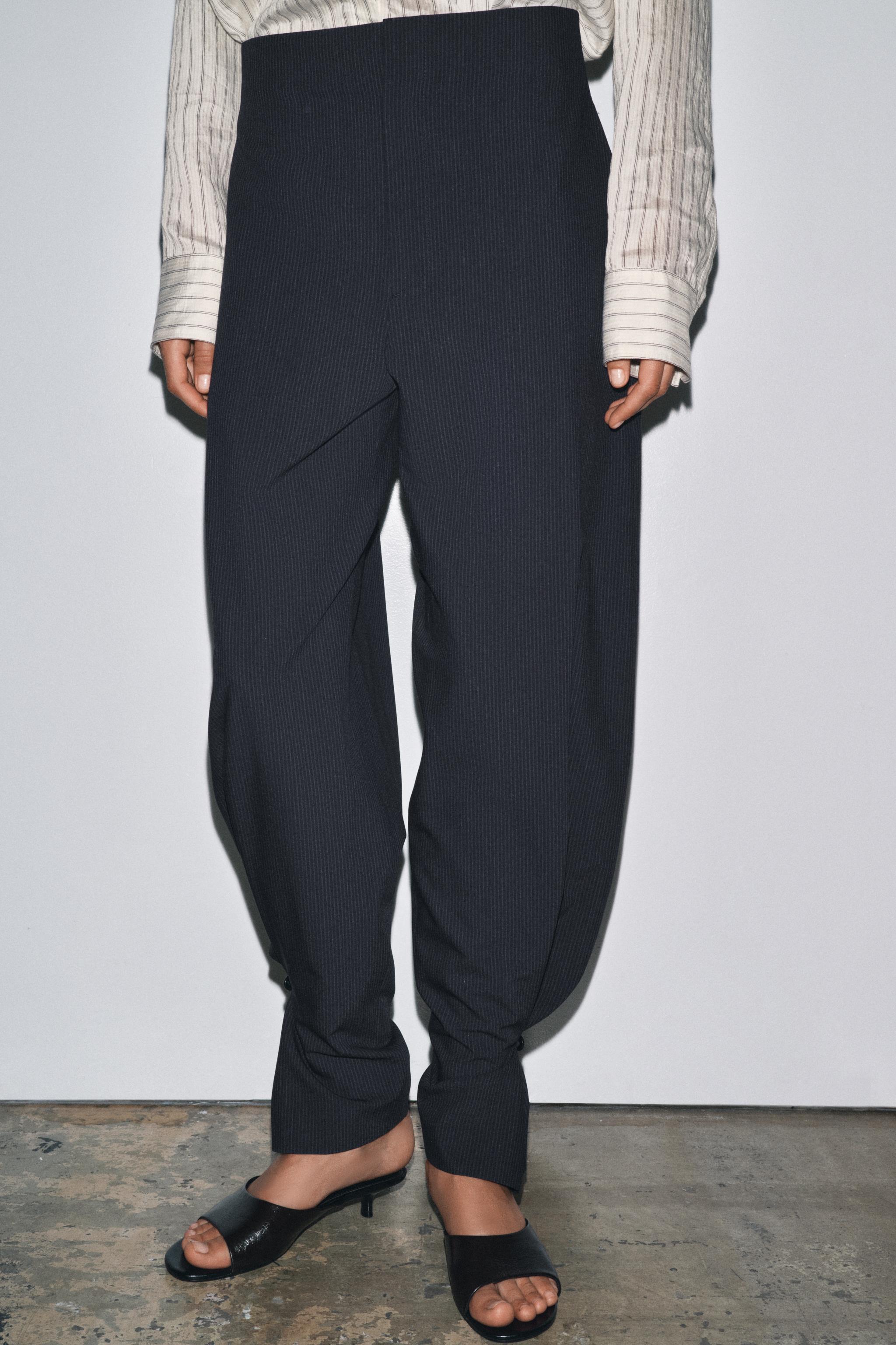 ZW COLLECTION PINSTRIPE BALLOON PANTS