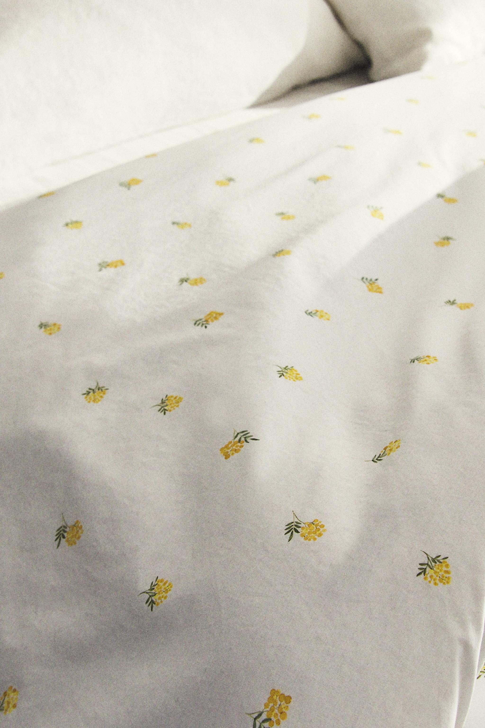 MIMOSA PRINT COTTON DUVET COVER