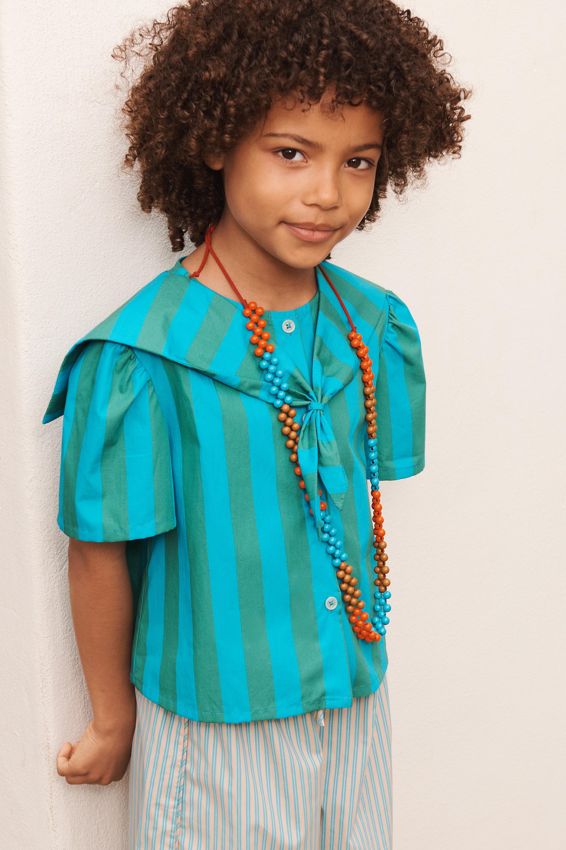 LIMITED EDITION STRIPED SCARF SHIRT